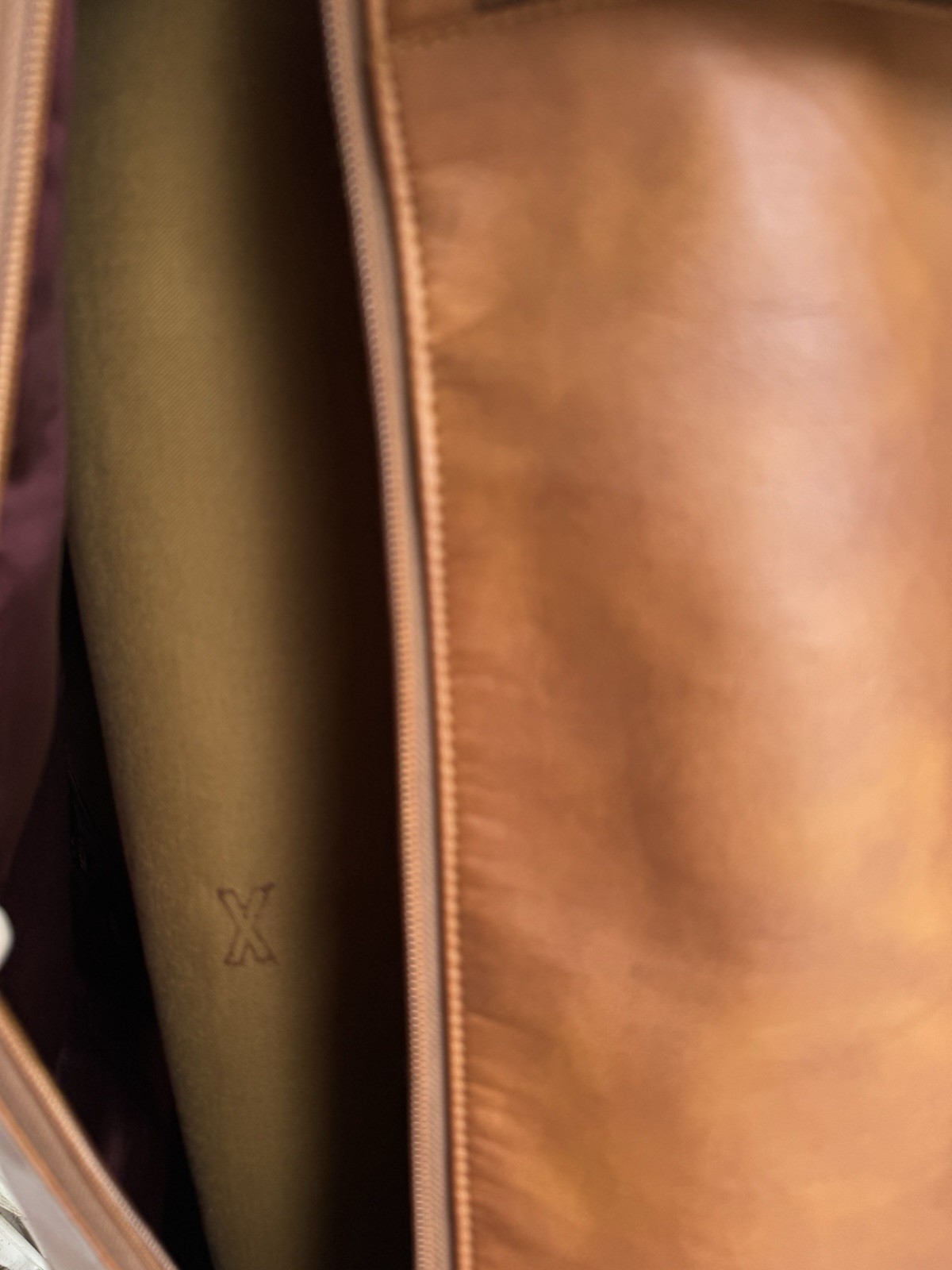 Vintage Leather Garment Bag