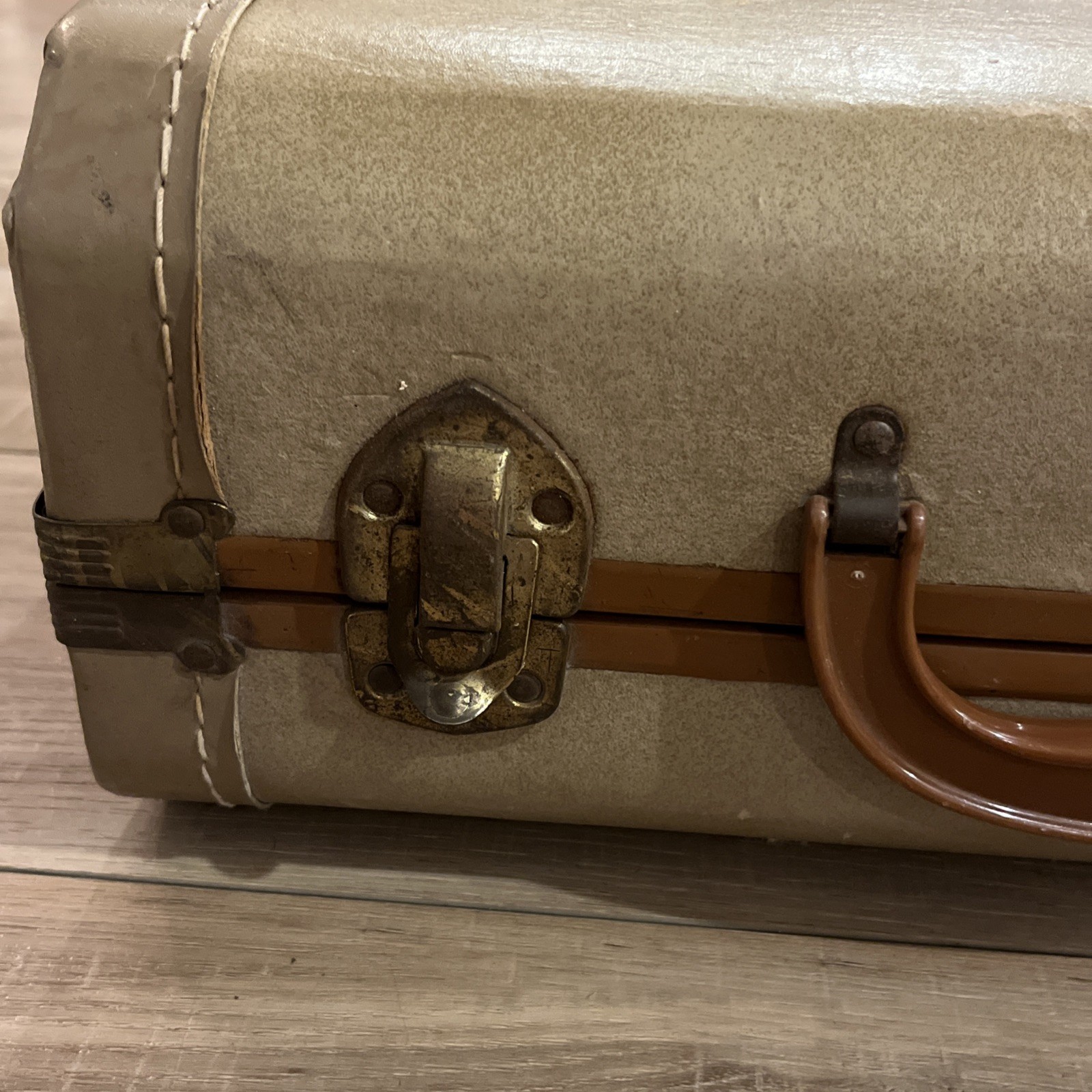 Vintage Storage Box Luggage Suitcase Decorative Trunk Organizer 14×10 in