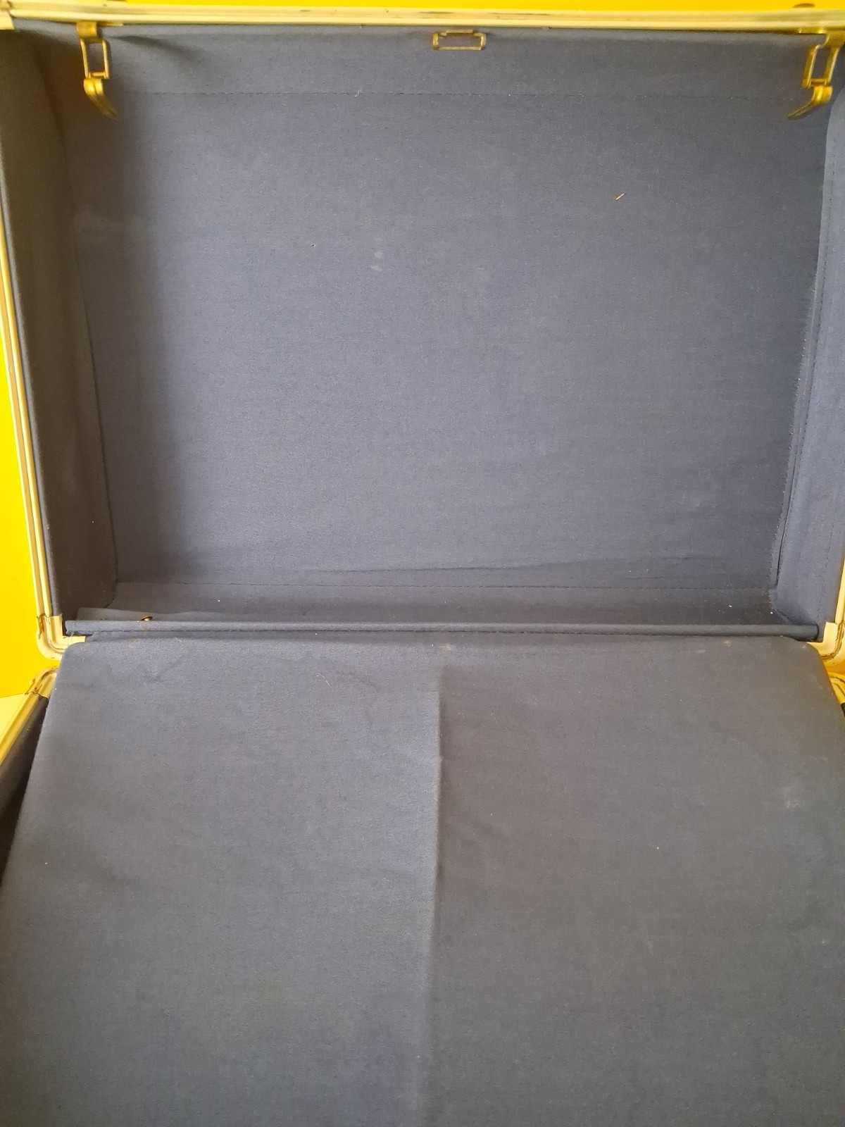 VTG 1950’s Samsonite Shwayder Bros Luggage Suitcase Marble Blue 20″ x 15″ no key