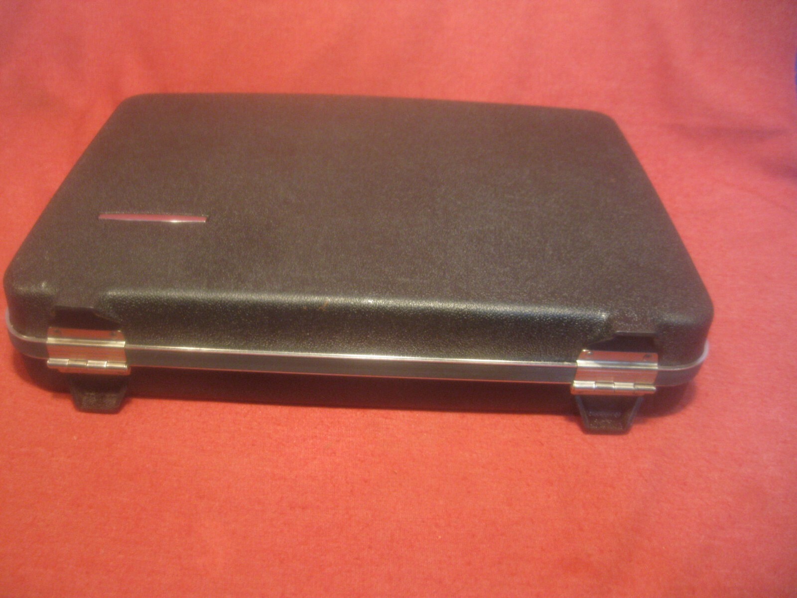Black Hard case plastic attache case briefcase No keys