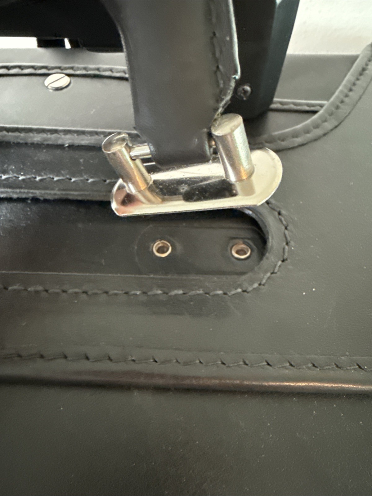 Korchmar Black Leather Attache Briefcase for Lawyers, Pilots, and Physicians