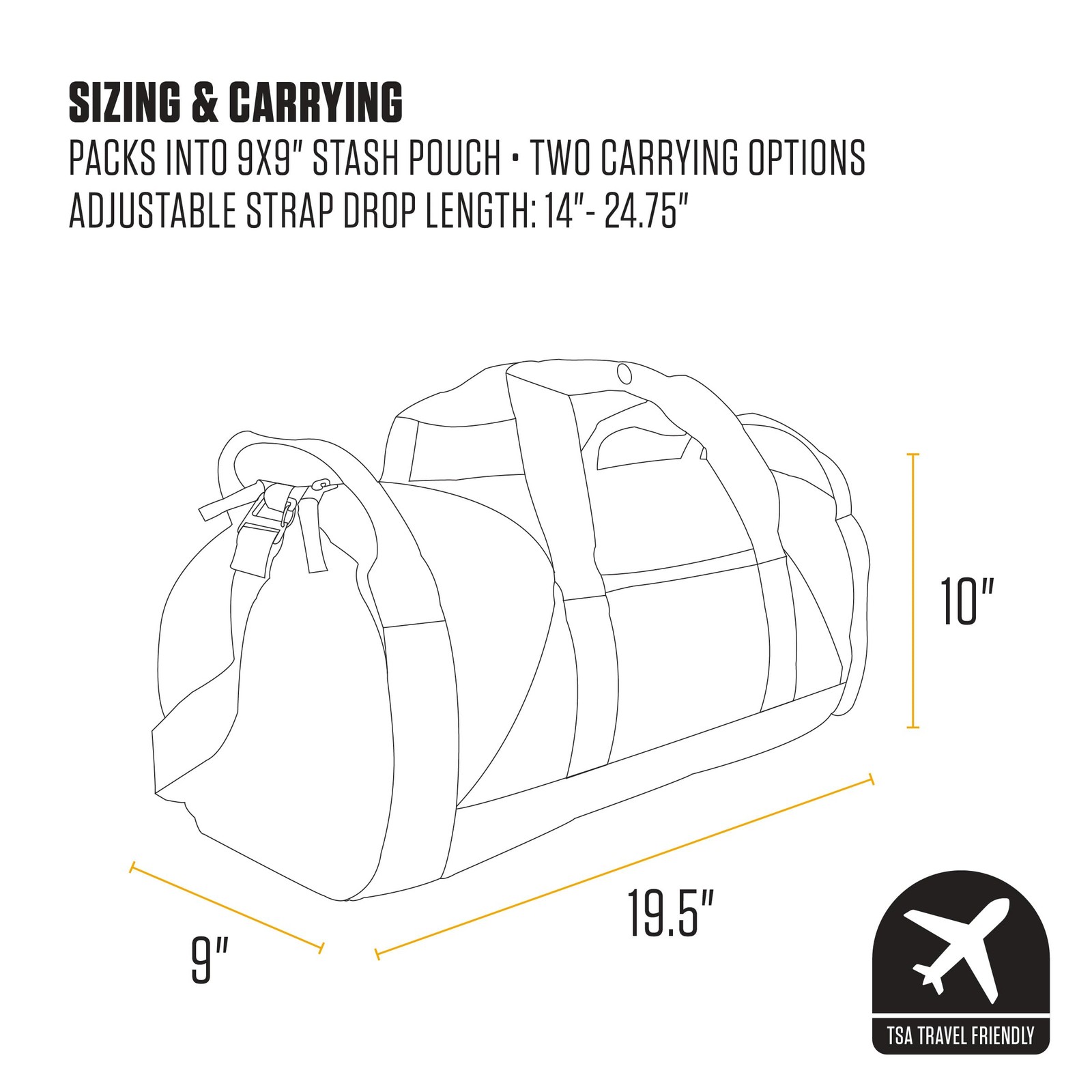 Carhartt Classic Round Duffel Utility Pouch Heavy-Duty Water-Resistant Packable
