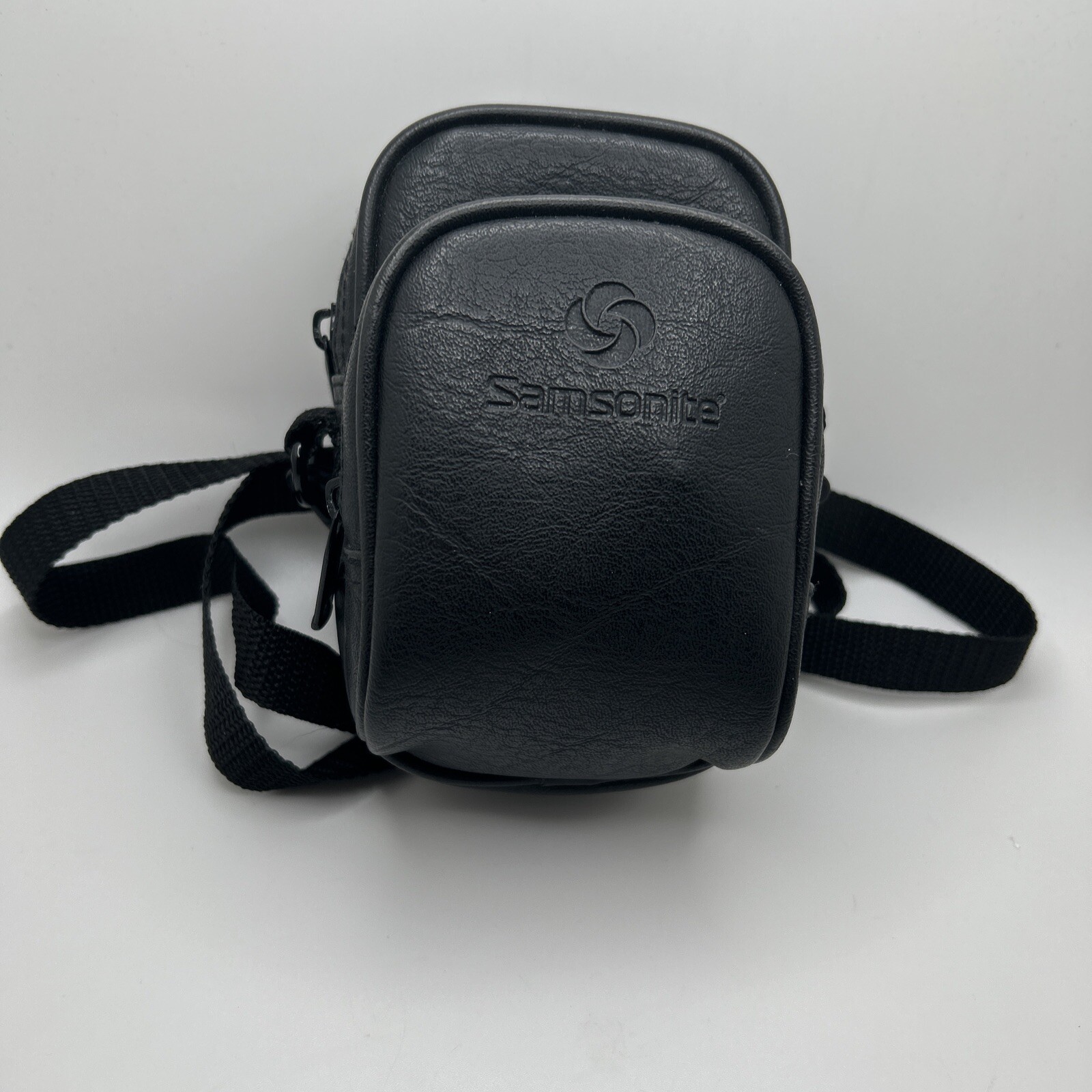 Samsonite Shoulder Travel Bag Camera Carry Case Black Vintage Adjustable Strap