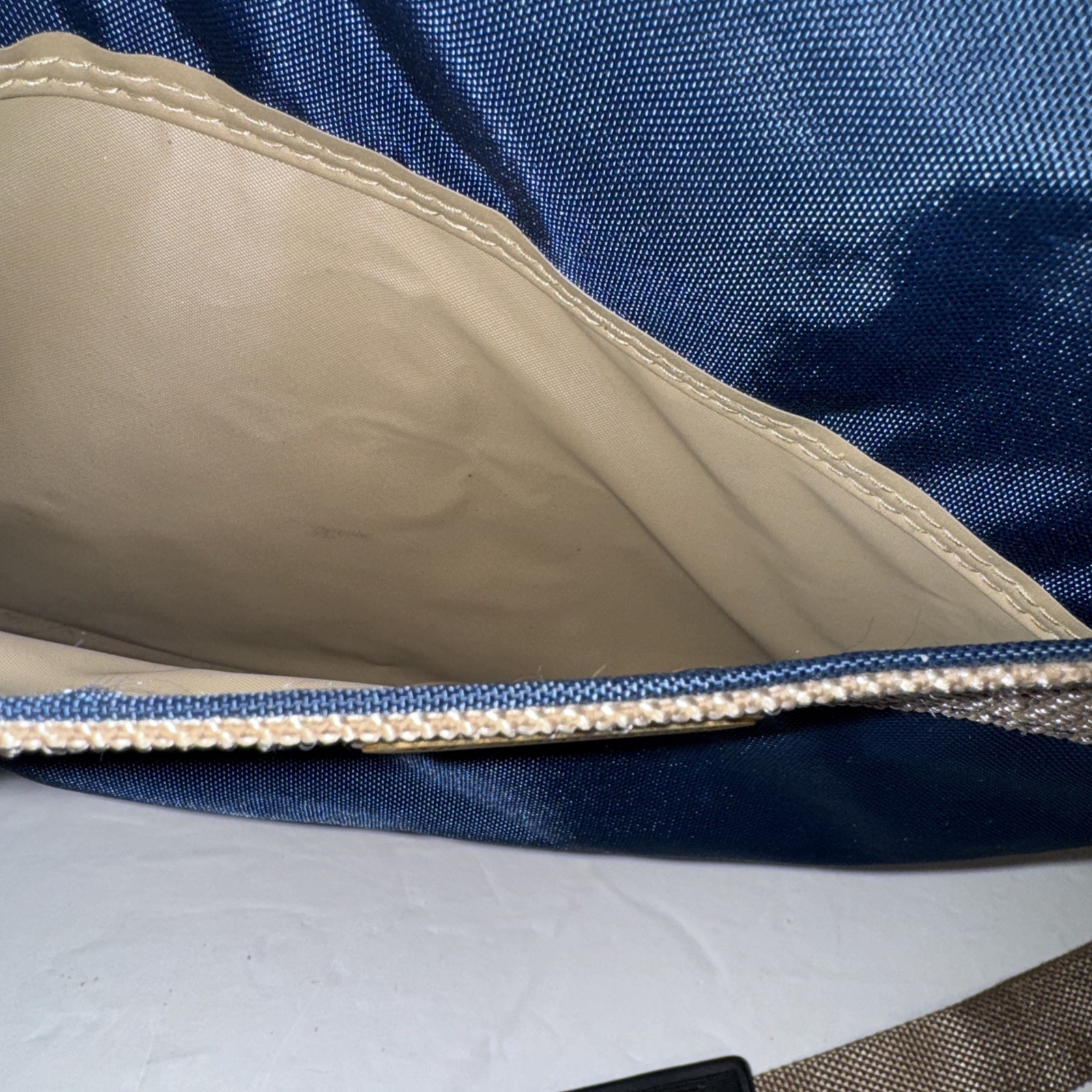 Vtg Samsonite Carrypak 78 Carry On Shoulder Messenger Bag Blue/Brown Pre Owned