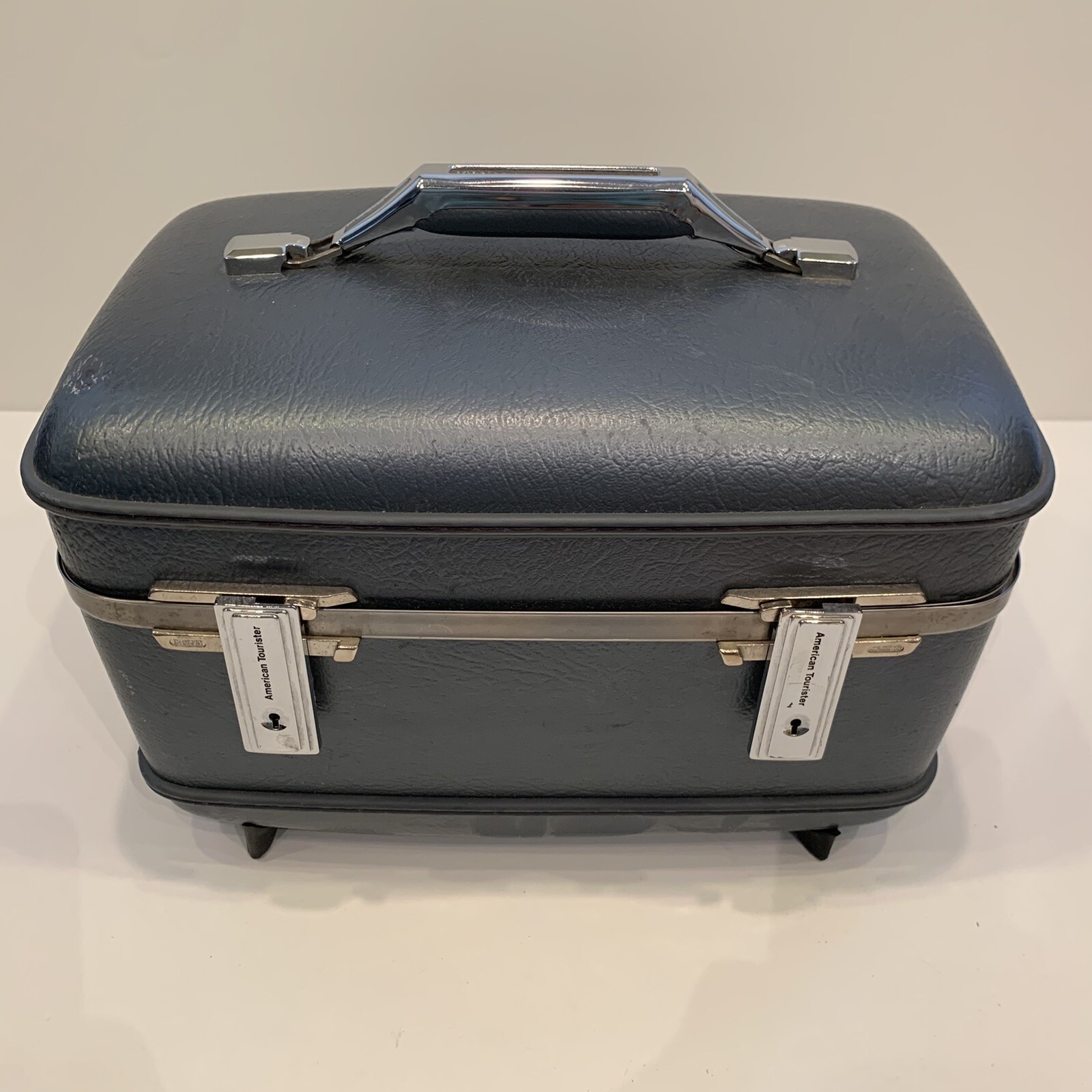 Vintage Train Case American Tourister Luggage Mid Century Carry On