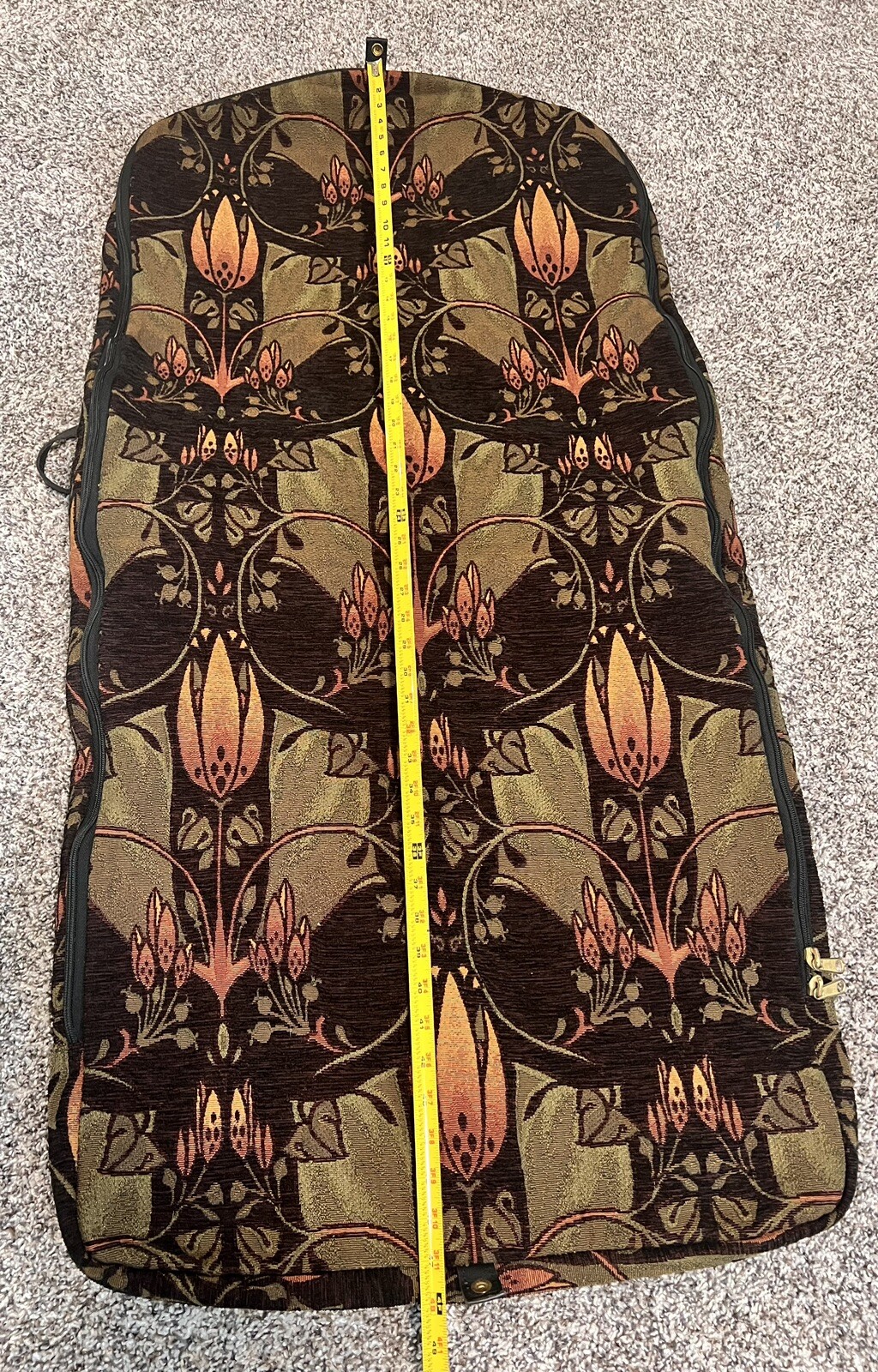 Vintage Gevive By Boyt~Tapestry Garment/Suit Bag~Approx. 48″TX24″W Folded