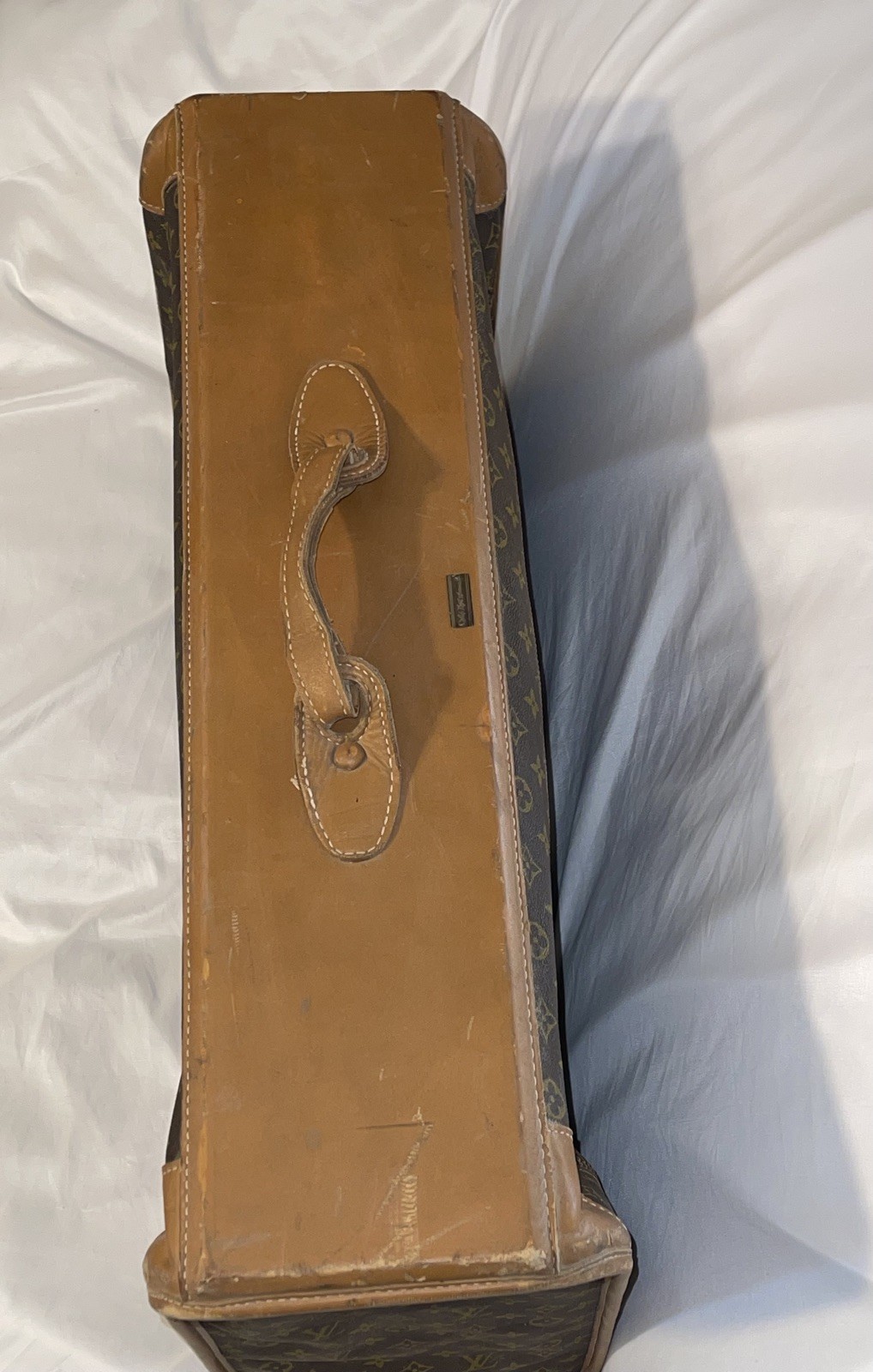 Vintage Louis Vuitton Suitcase French Co Monogram w/ Keys & Lock
