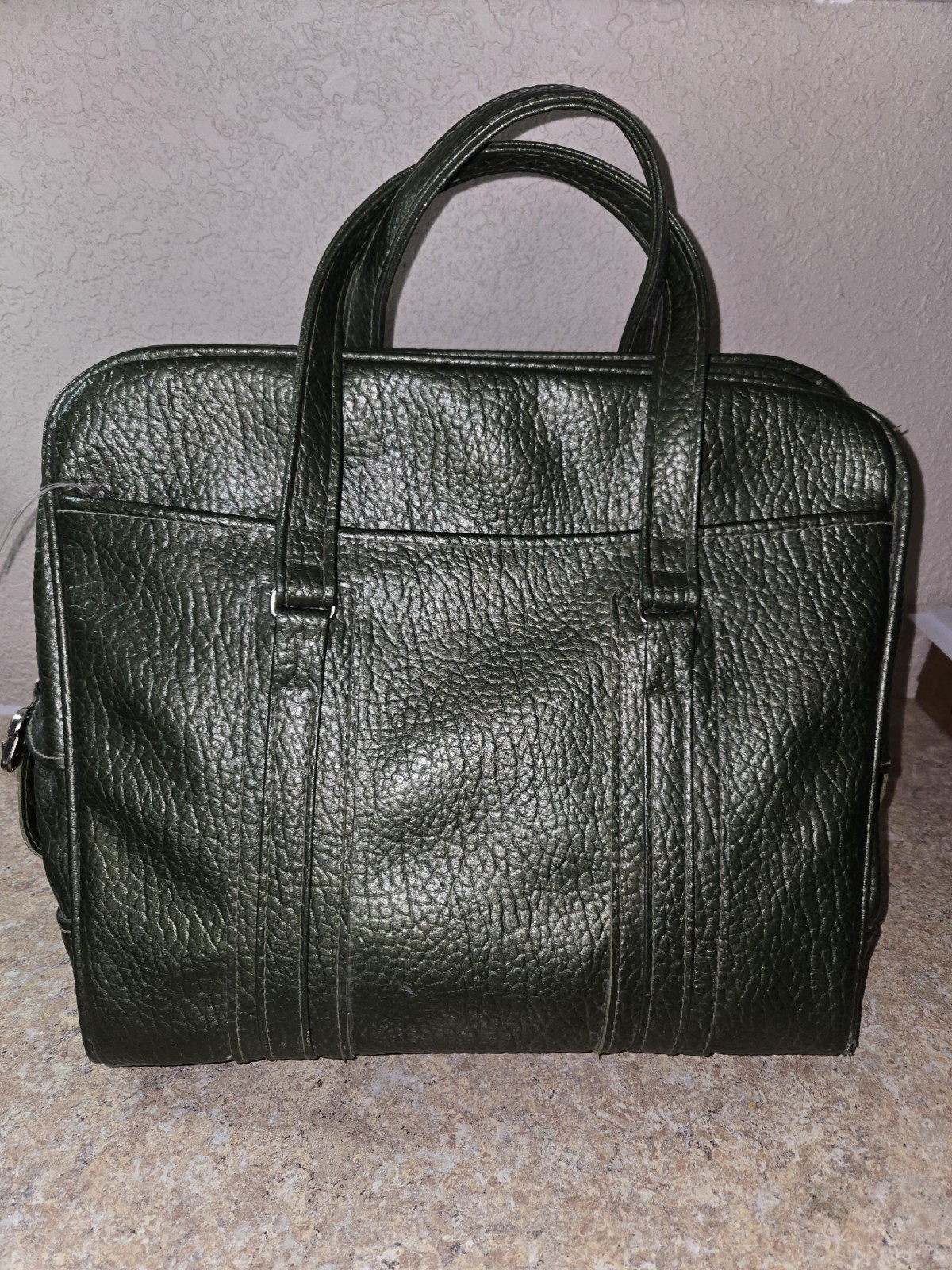 MCM Samsonite Sherbrooke Weekender Overnight Travel Suitcase Olive Green