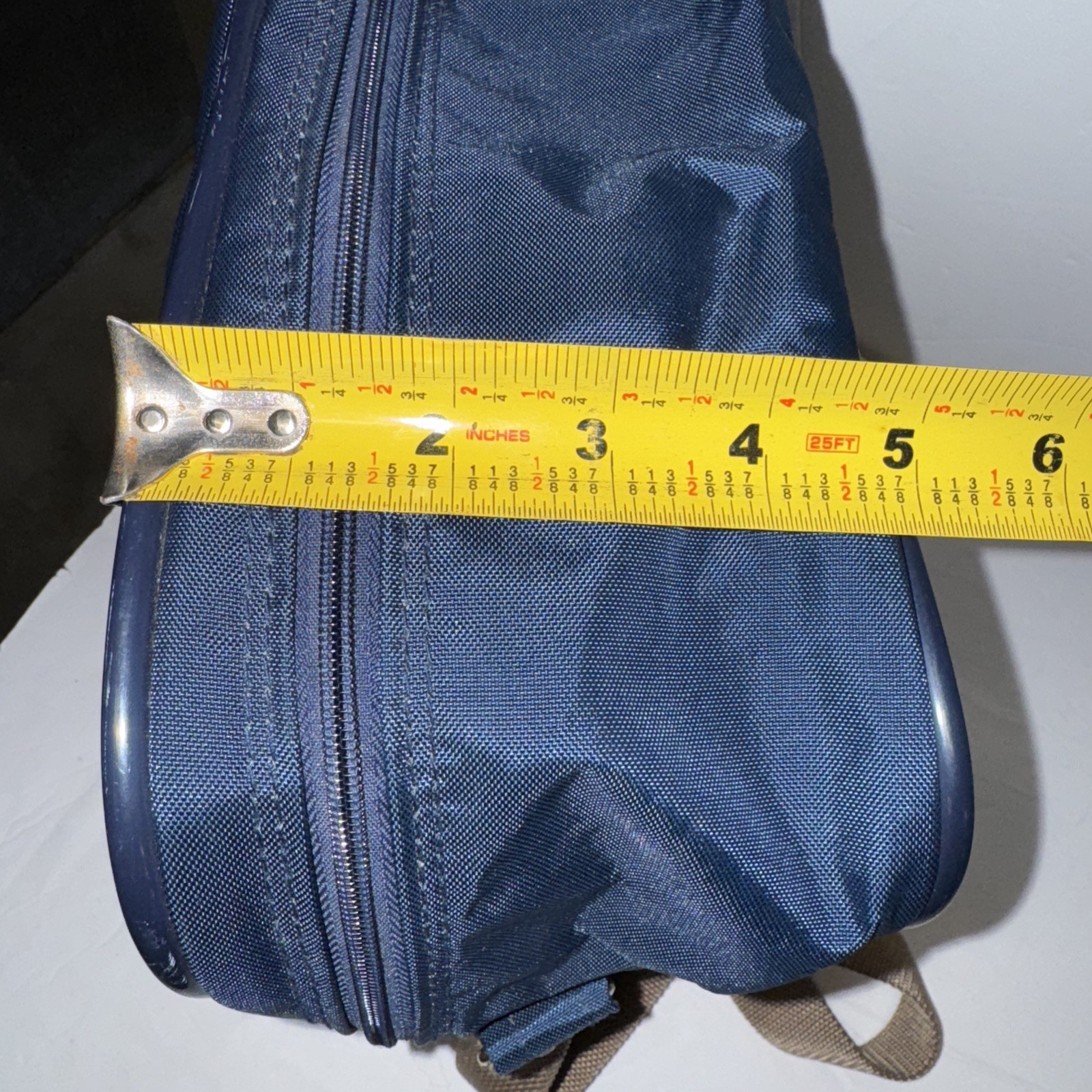 Vtg Samsonite Carrypak 78 Carry On Shoulder Messenger Bag Blue/Brown Pre Owned