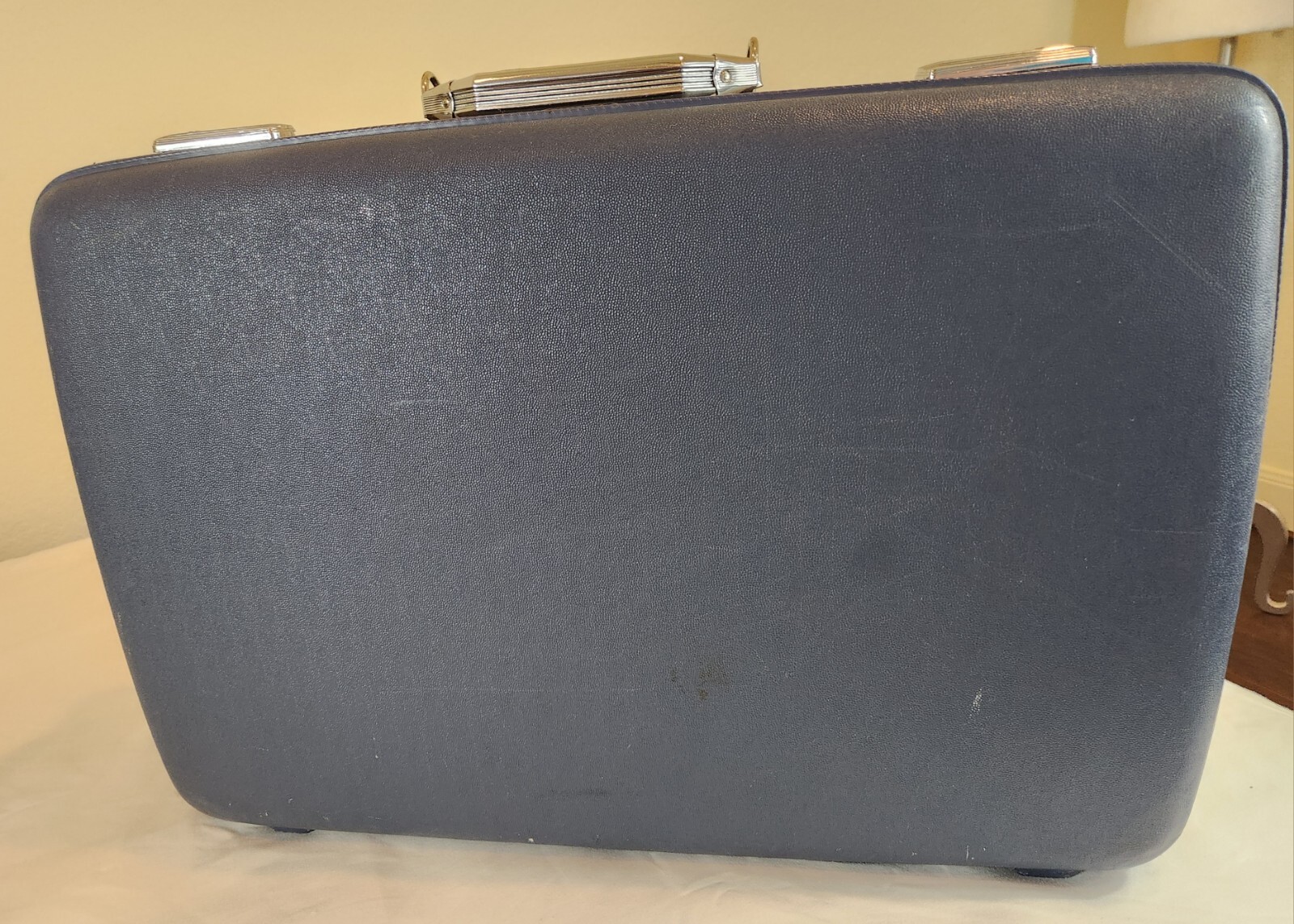 Samsonite Saturn Blue Luggage Hard Shell Train Case Suitcase (Set of 3) VTG