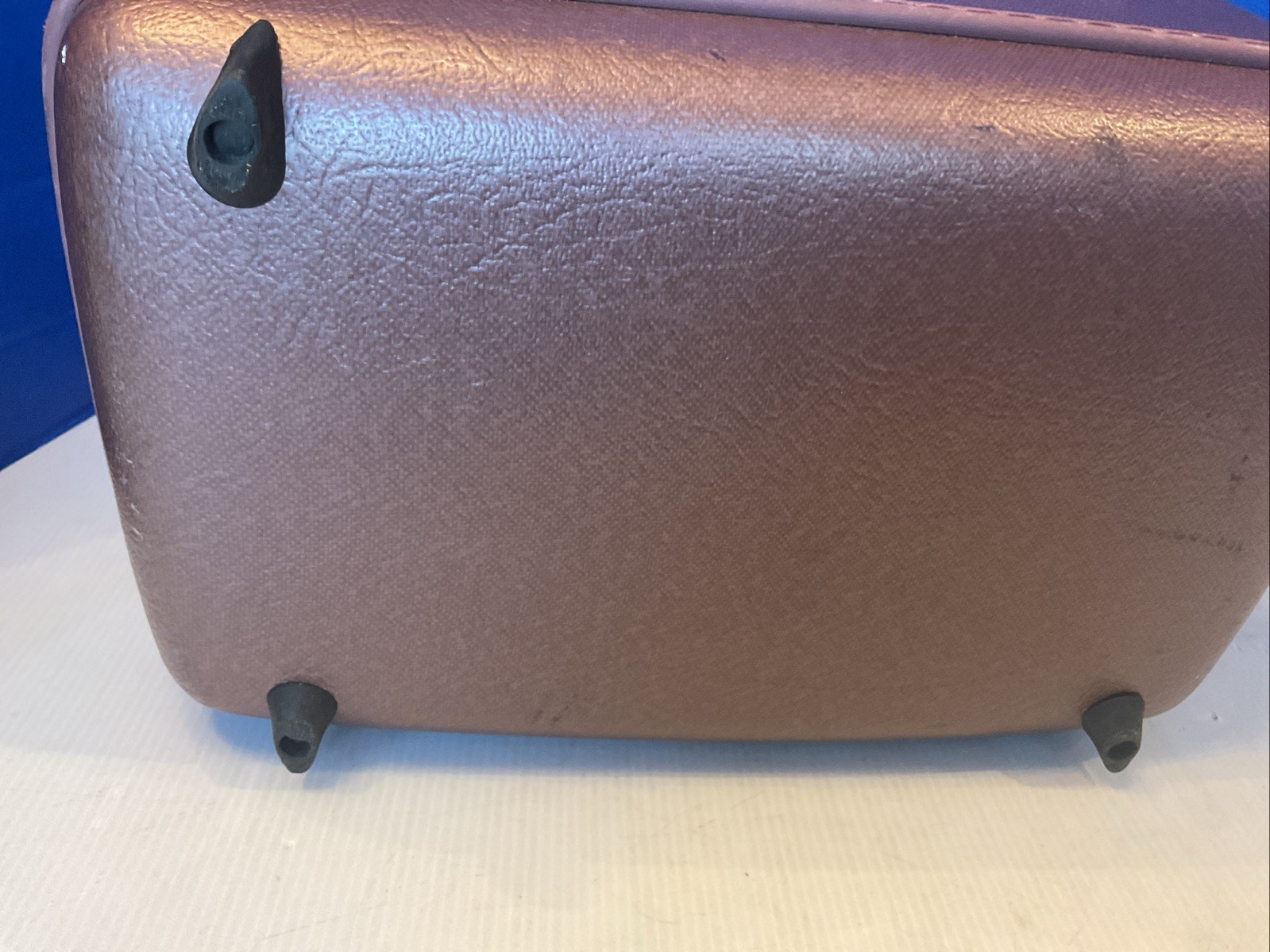 Vintage American Tourister Train Case Burgundy Hard Shell No Keys