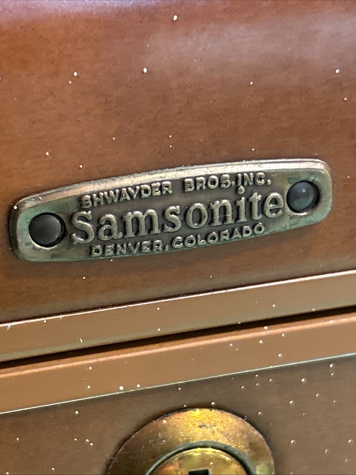 Vintage Samsonite Schwayder TRAIN CASE 4612 Streamlite Caramel Luggage