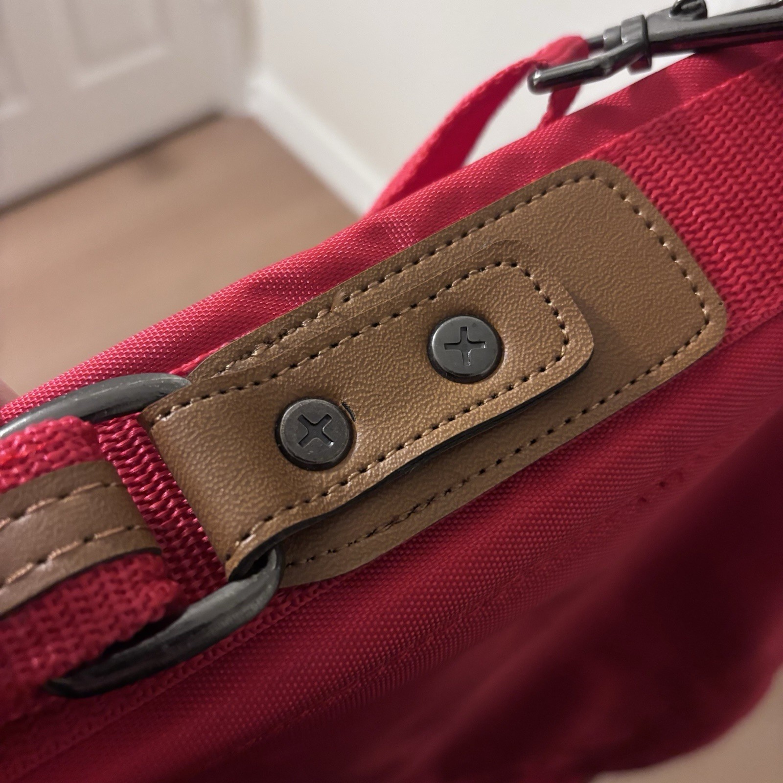 Vintage Pan Am Garment Bag Red Travel Carry On Suit Bag W/ Original Lock Key
