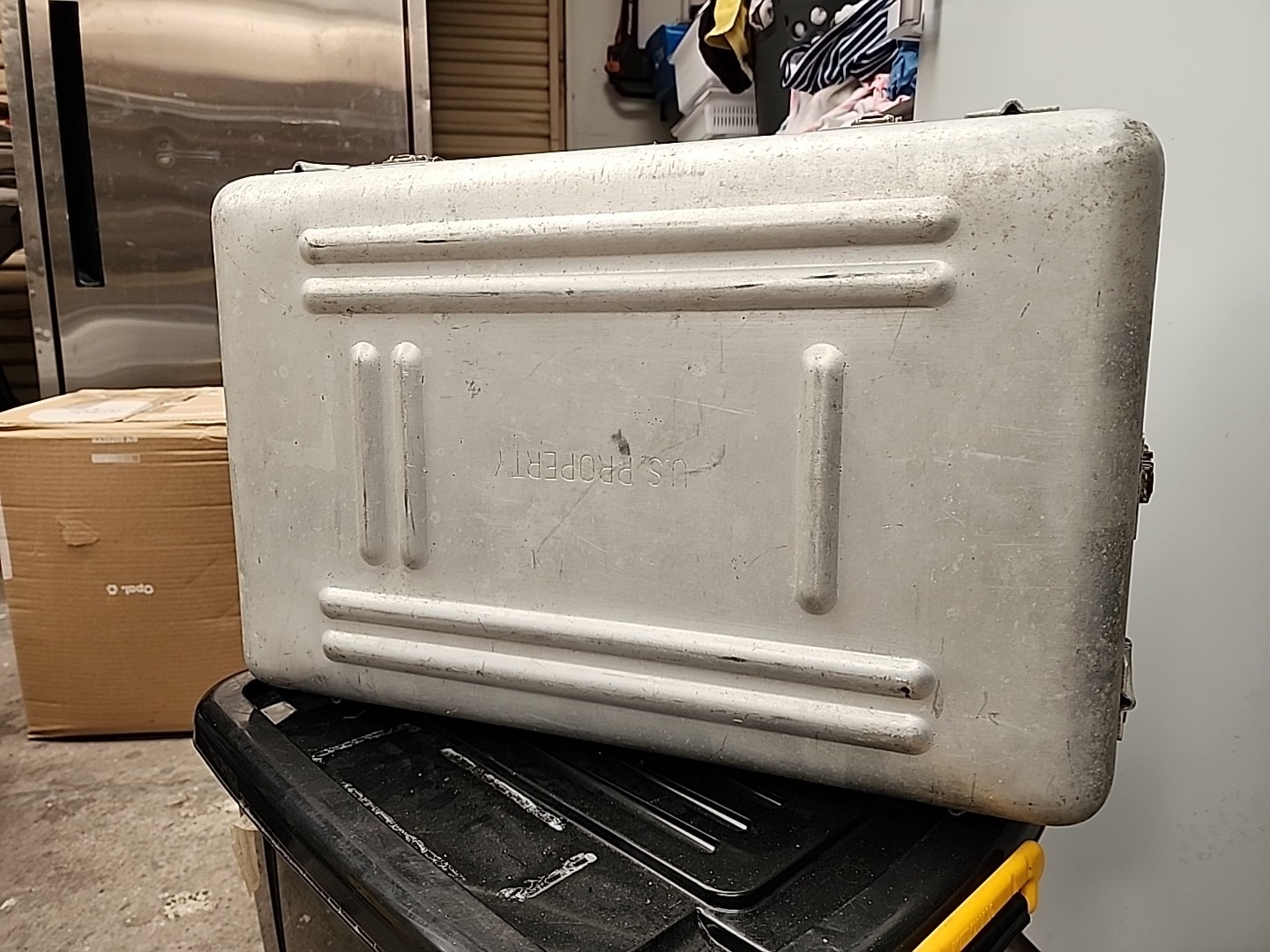 Rare USA PROPERTY Aluminium Suitcase