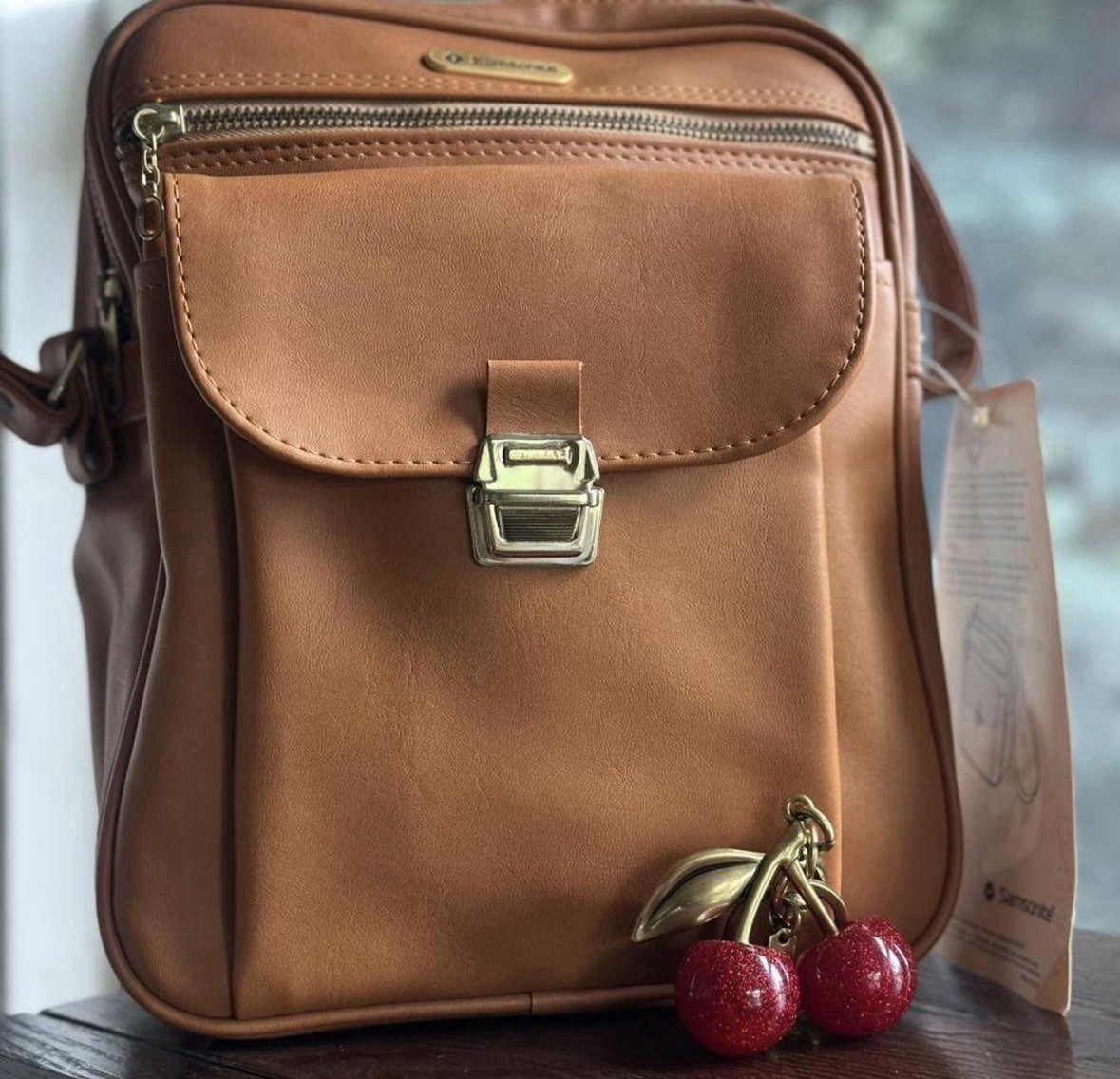 1970s NWT Vintage Samsonite Gadgeteer Flee Bag Shoulder Bag Tan Caramel