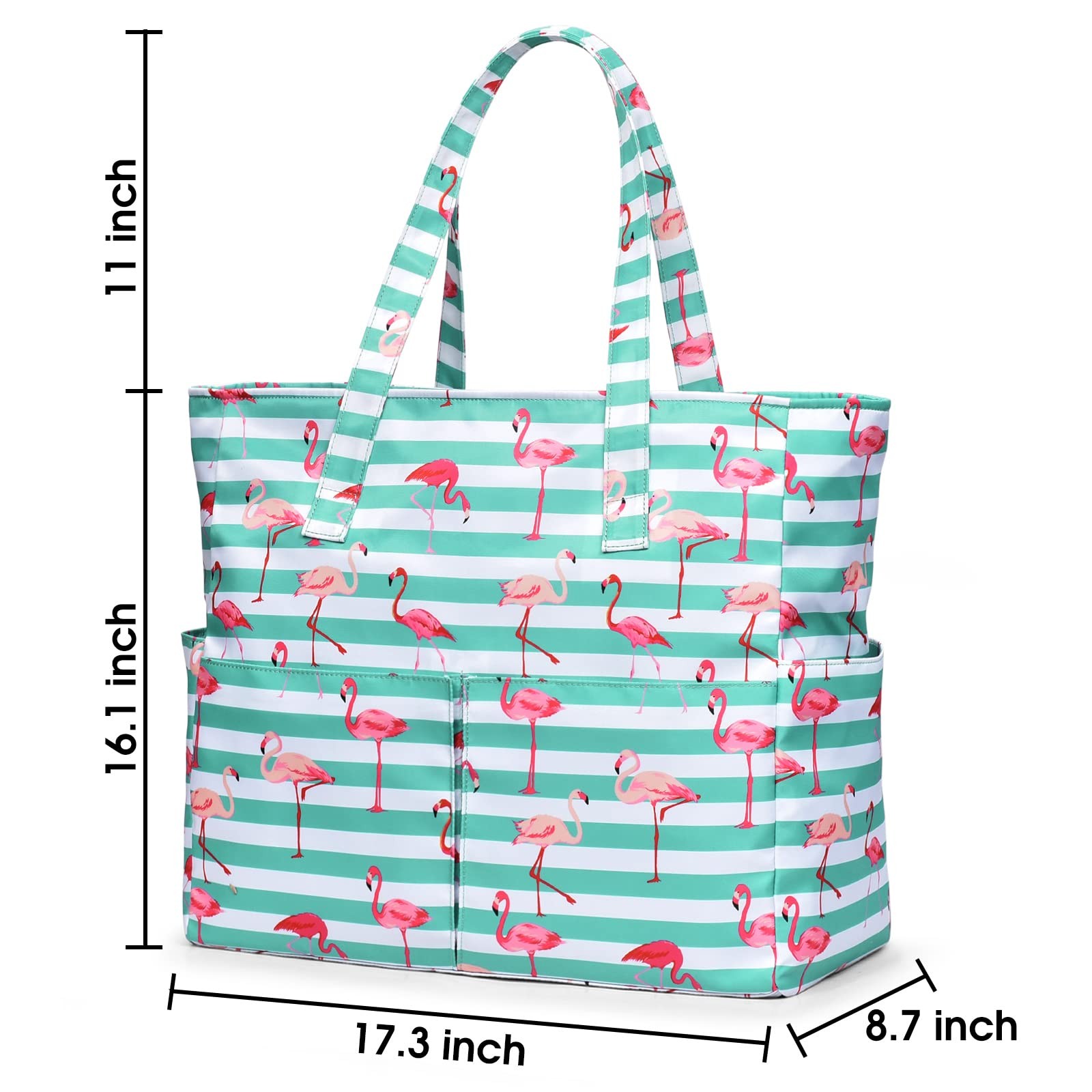 Oscaurt Beach Bags For Women Large Waterproof Sandproof Beach Tote Swim Pool