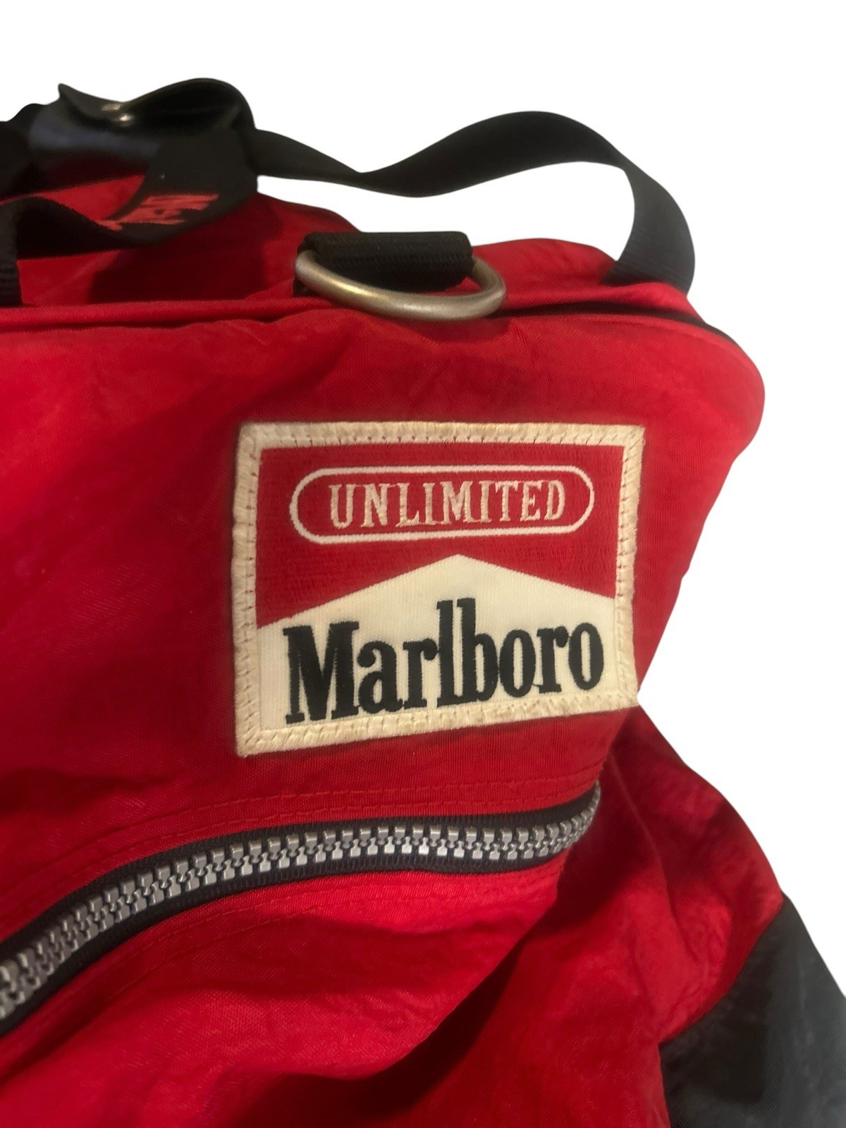 Marlboro Unlimited Vintage 1990s Large Duffle Travel Gym Bag, Carry-on Luggage