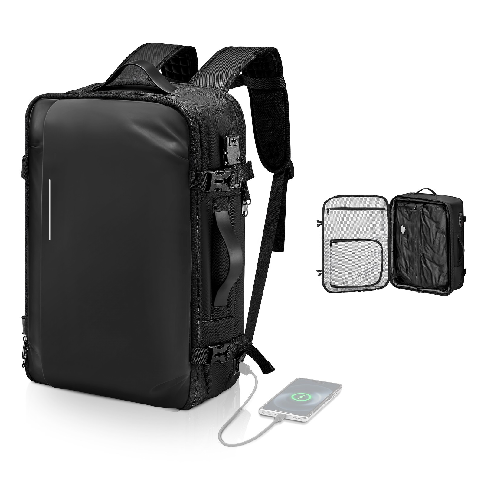 VEVOR Vacuum Travel Backpack 65L Expandable Vacuum Seal Compression Backpack