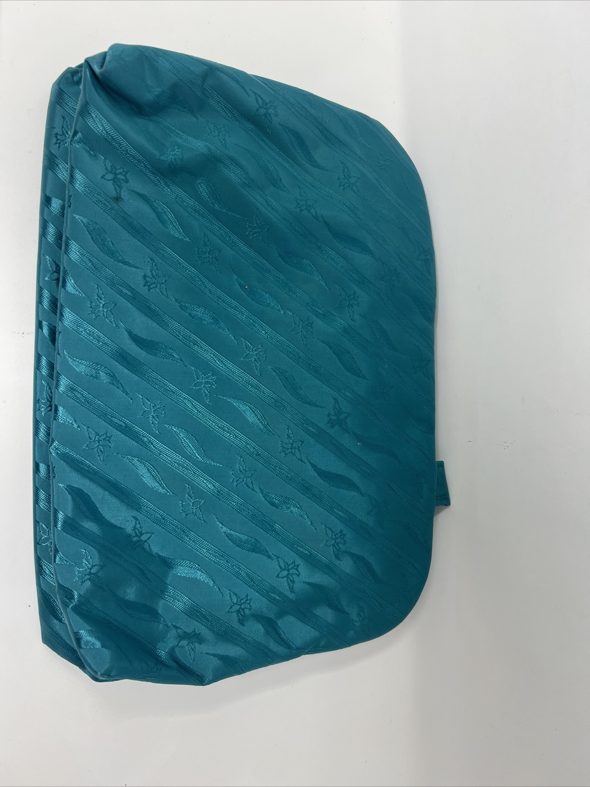 Saks Fifth Avenue Vintage Teal Dorli toiletry Lingerie Travel Bag