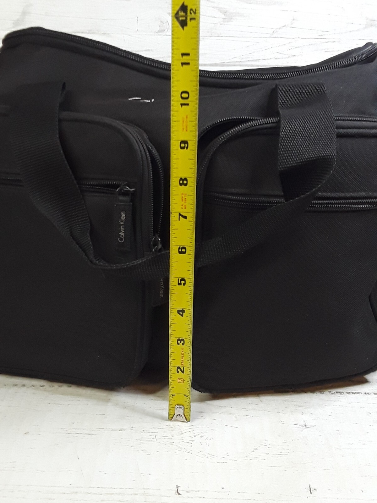 Vintage Calvin Klein Black Travel Weekend Carry on Duffle Bag Cosmetics Fragranc