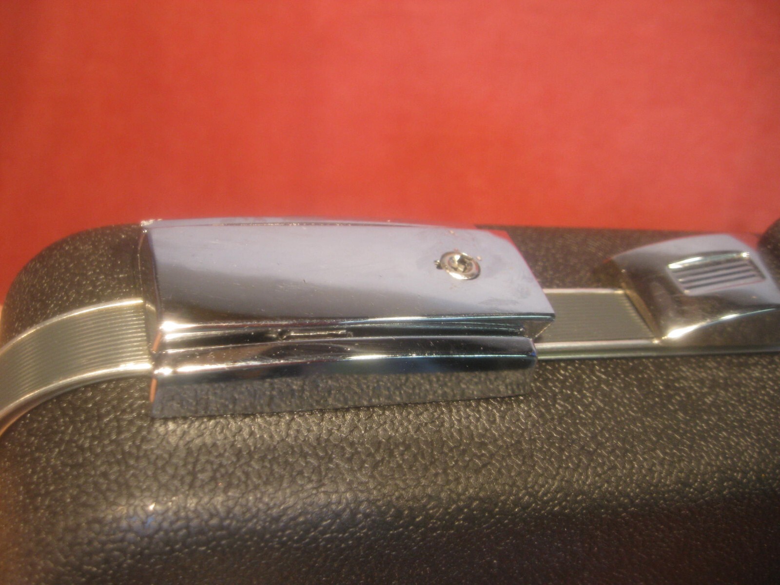 Black Hard case plastic attache case briefcase No keys