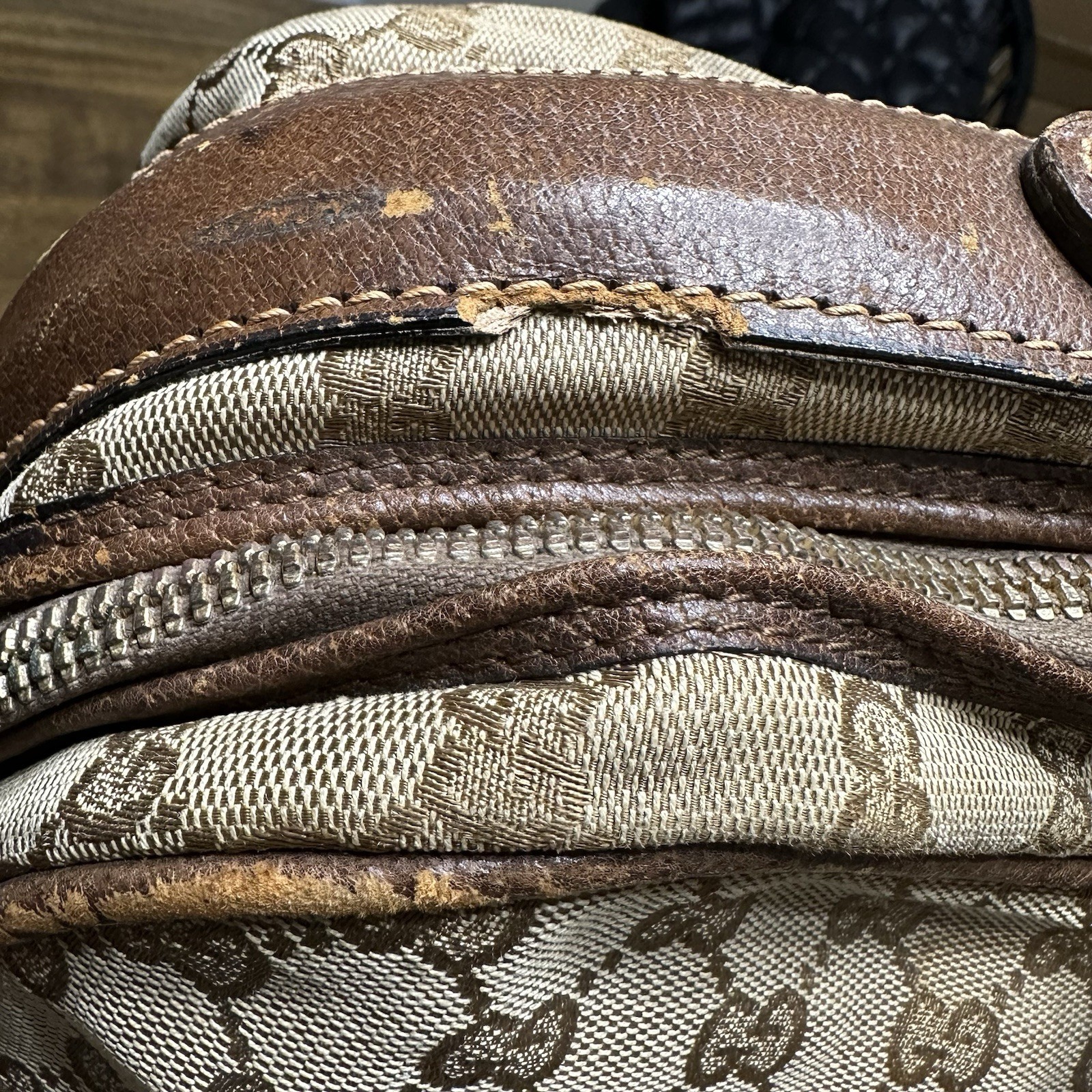 Vintage 60s Gucci Luggage Suitcase Travel Bag Monogram