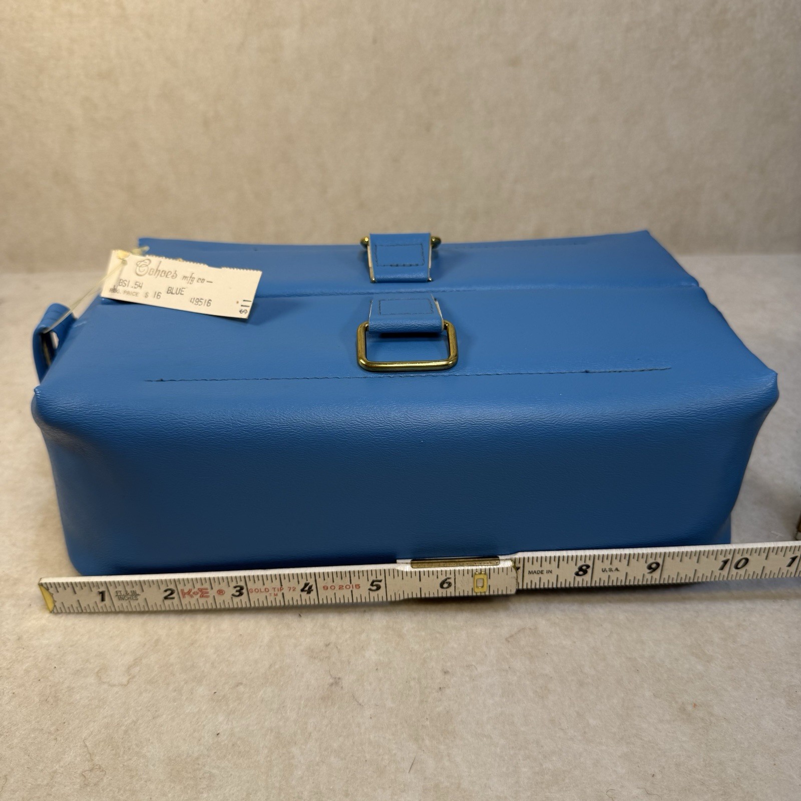 Vintage Luggage Valet Travel Case Grooming Kit Flip-top Toiletries Bag 1960s NEW