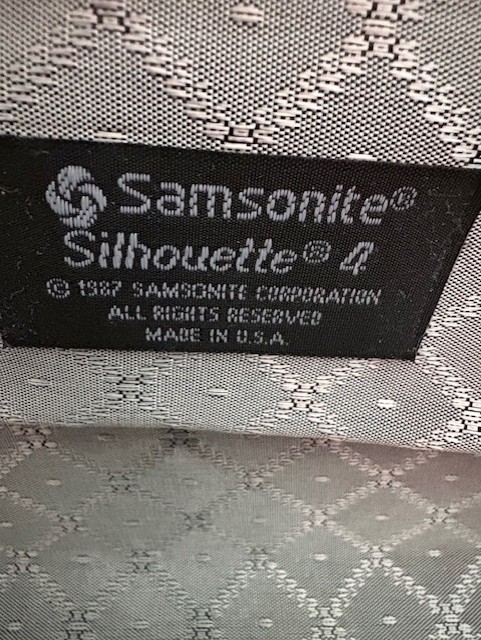 Samsonite 1987 Silhouette 4 W/Wheels Personal Rolling Luggage Suitcase,w/3 Keys