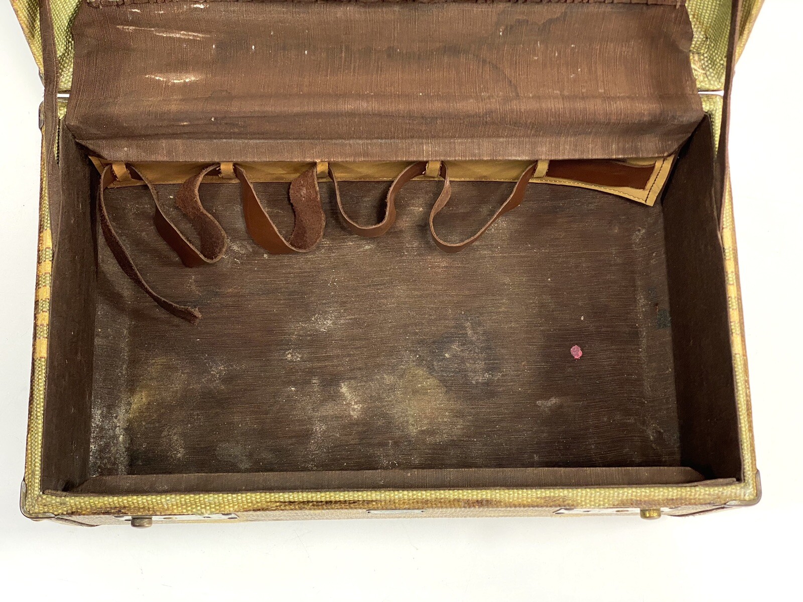Vintage Suitcase Case Leather Paul Bunyan Air Luggage Multnomah PORTLAND Oregon