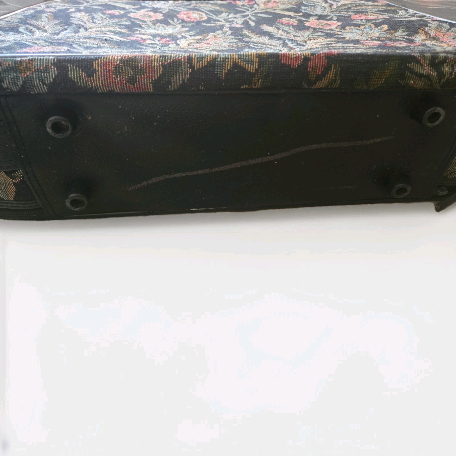 Luggage Jordache 3 Piece Set Gray Floral Travel Bags Vintage 80s Grannycore