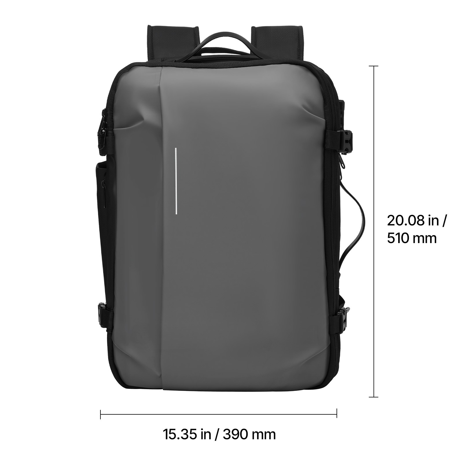 Uimoso 65L Travel Backpack with Vacuum Compression and Pump, Gray