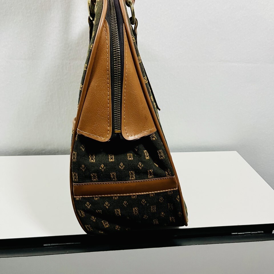 Vintage Lark Tapestry Travel Carry-on Luggage Bag With Key Leather Trim