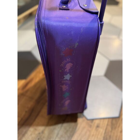 Vintage Dora & Boots rolling suitcase & lunchbox purple pink travel luggage