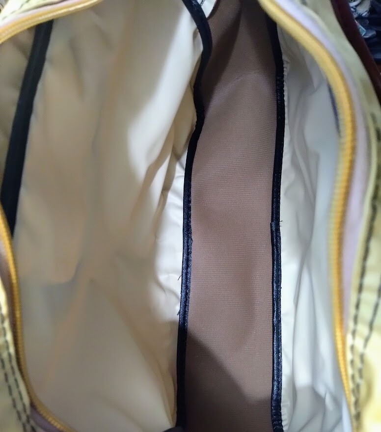 Vintage Airway Carry-on Travel Bag Double Handle Brown Tan Zipper Closure