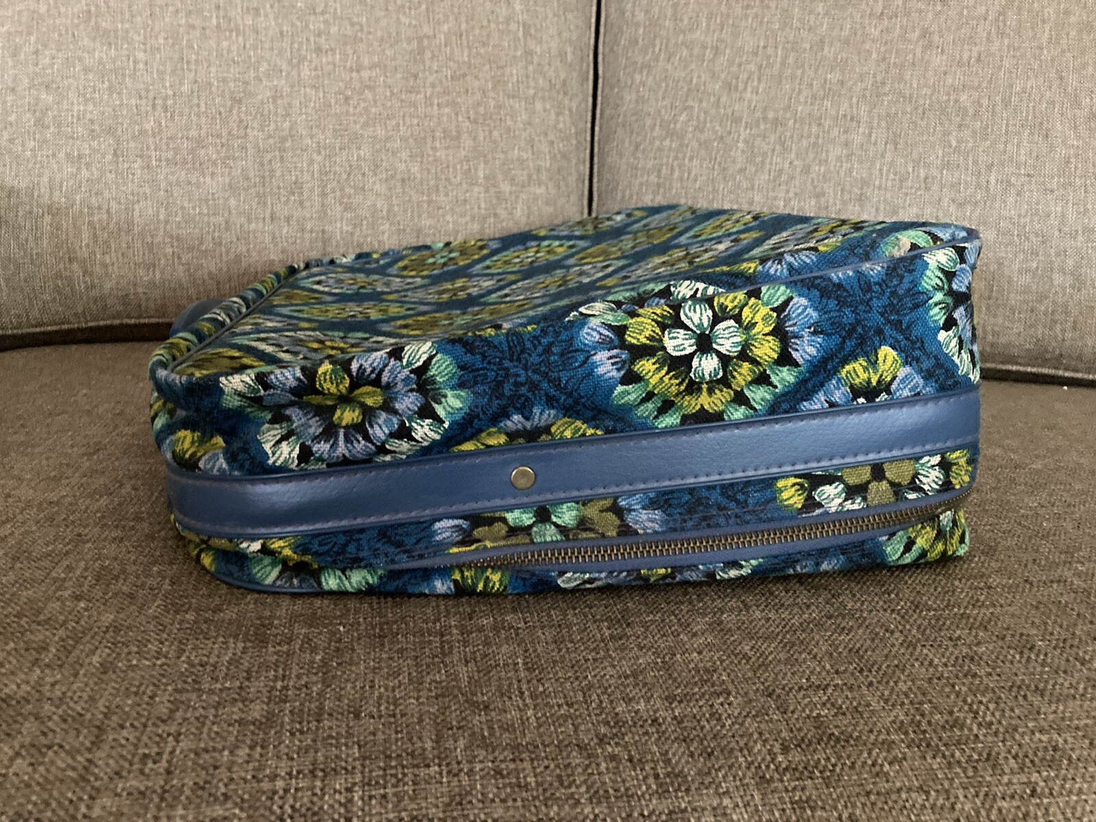 Vintage BANTAM Suitcase Mod Canvas Retro Boho 70’s Overnight luggage Bags w key