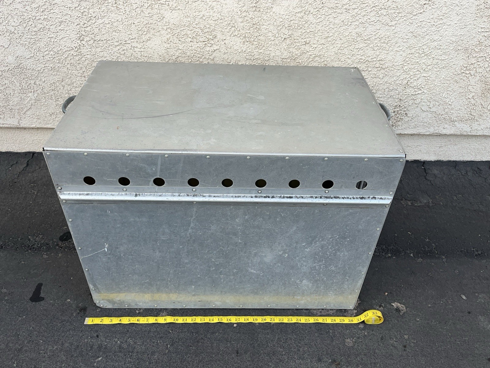 Large Vintage Airborne Heavy Duty Dog Pet Wildlife Airline Cargo Crate Carrier