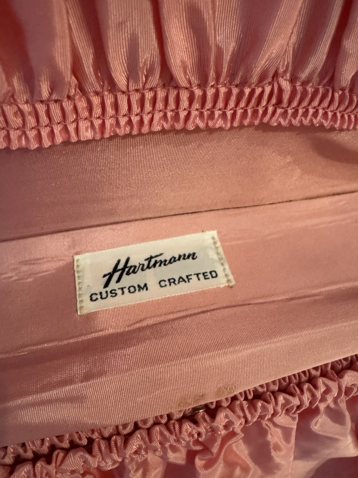 Vintage Hartmann Red Leather Hard Case Suitcase Set (2) Wood Frame Retro Luggage