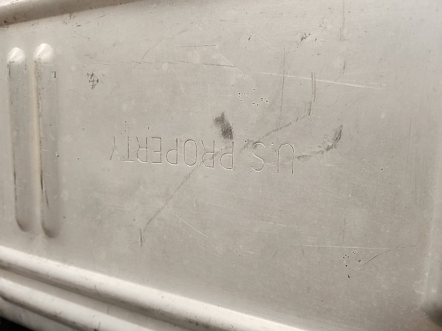 Rare USA PROPERTY Aluminium Suitcase