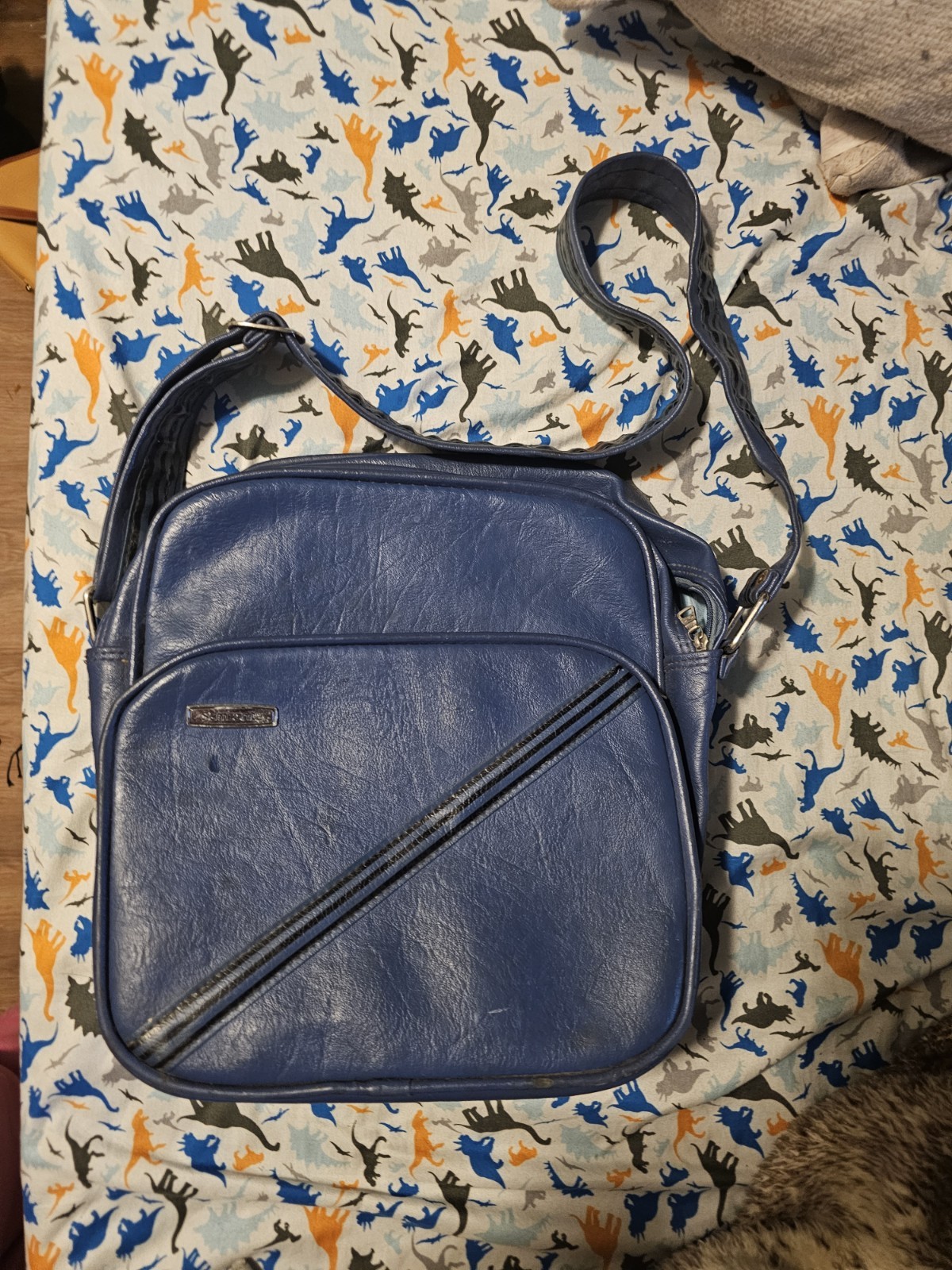 Samsonite Concord Vintage Carry On Shoulder Bag Travel Weekender Blue VGUC