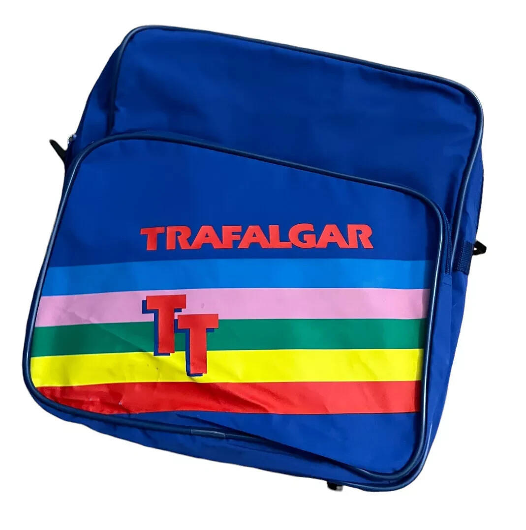 Vintage 80’s Trafalgar Travel Tote Crossbody Messenger Overnight Carry On Bag