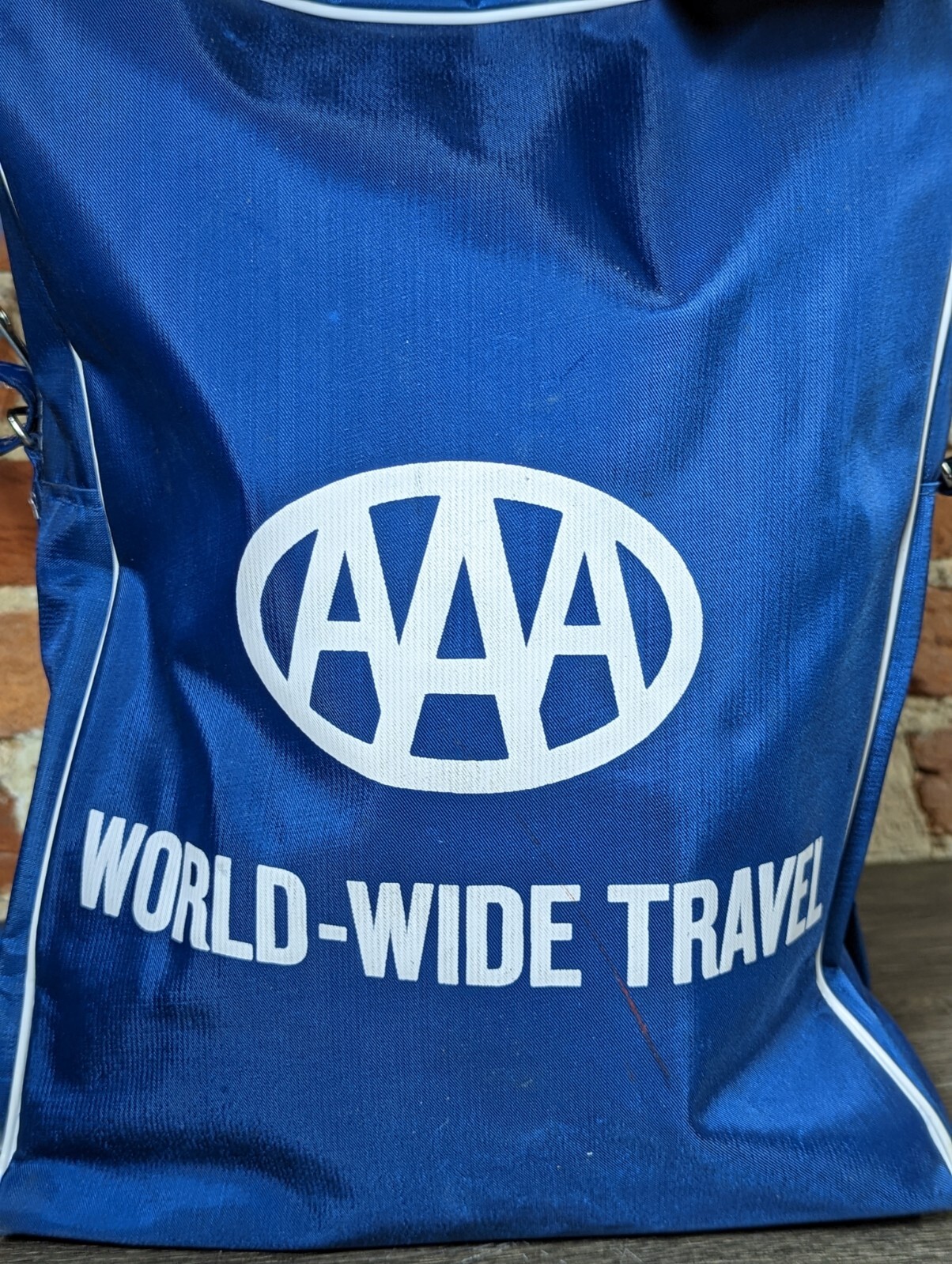 Vintage Maryland World Wide Travel AAA Airport Travel Tote Bag Made in USA