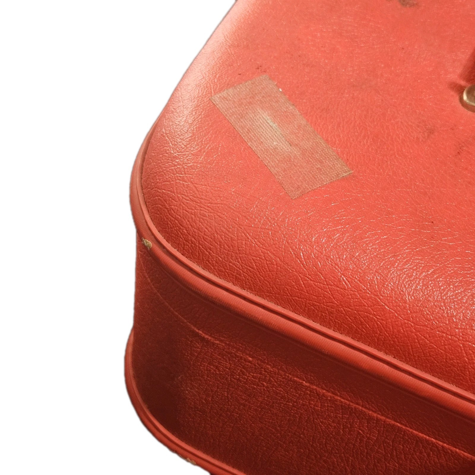 Cool 1960s Rare Red Train/Makeup Case With Mirror