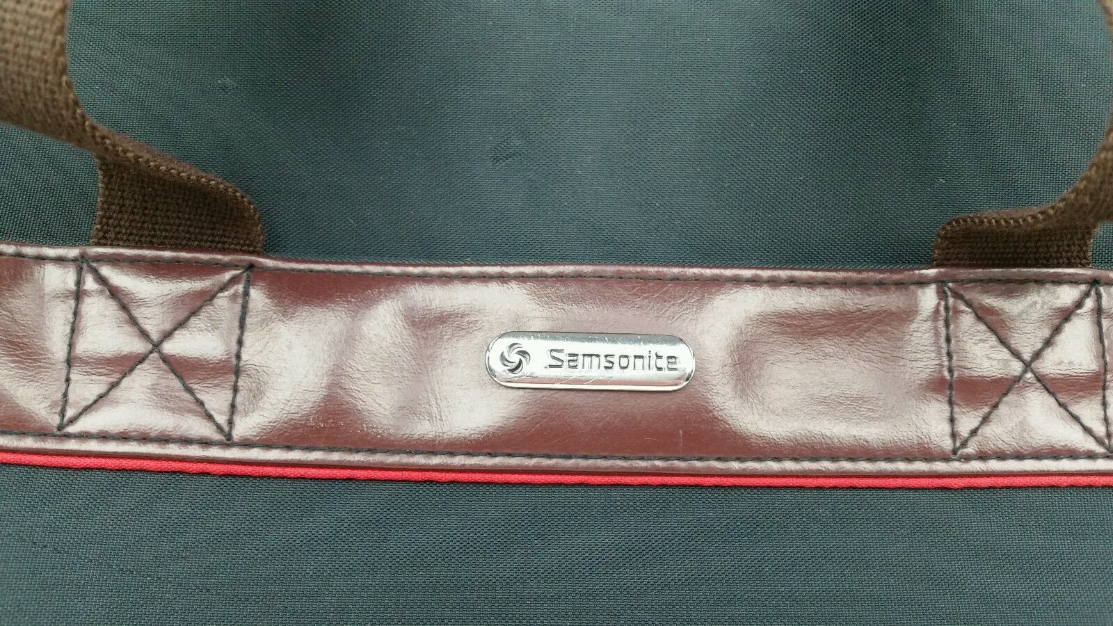 Vintage Samsonite Sidekicks 2 Business Attache Nylon Carry On Bag Leather Trim