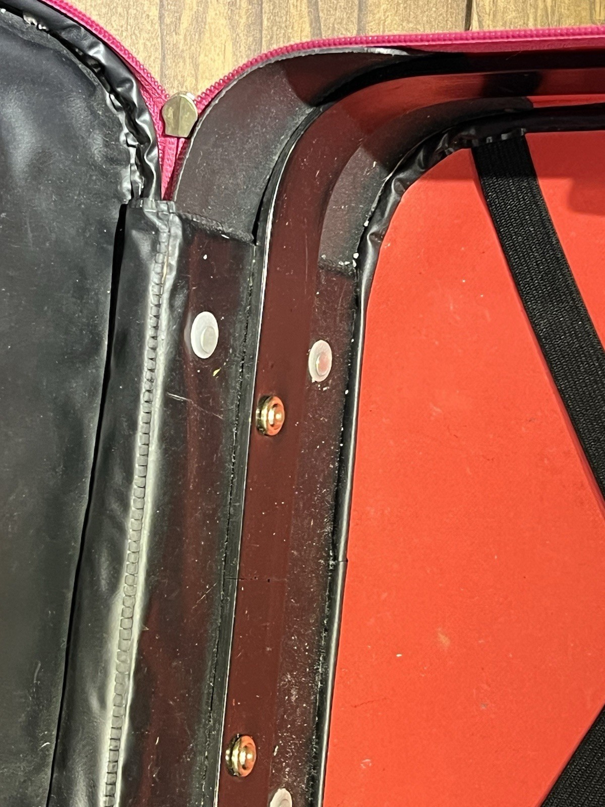 Vintage Kids Suitcase Red “Going To Grandma’s” Animal Train Plastic Handle VTG
