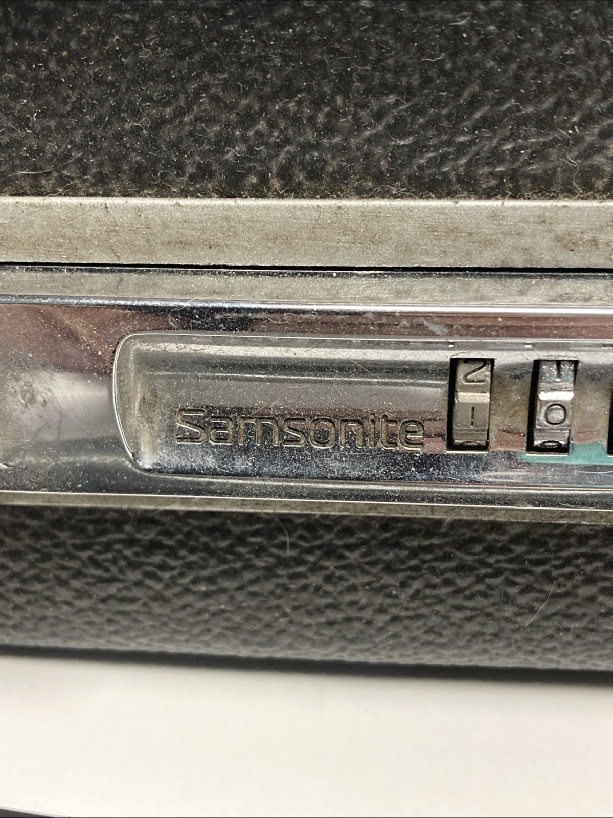 VINTAGE SAMSONITE Accord HARD BLACK LEATHER COMBINATION LOCK BRIEFCASE 1980s