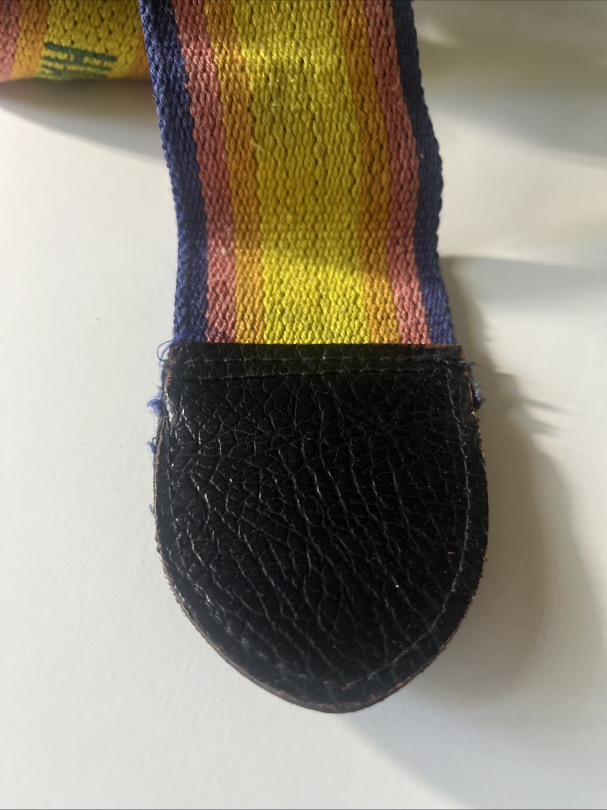 2 Vintage Hawaiian Skyway Airline Multicolor Woven Luggage Identifier Straps