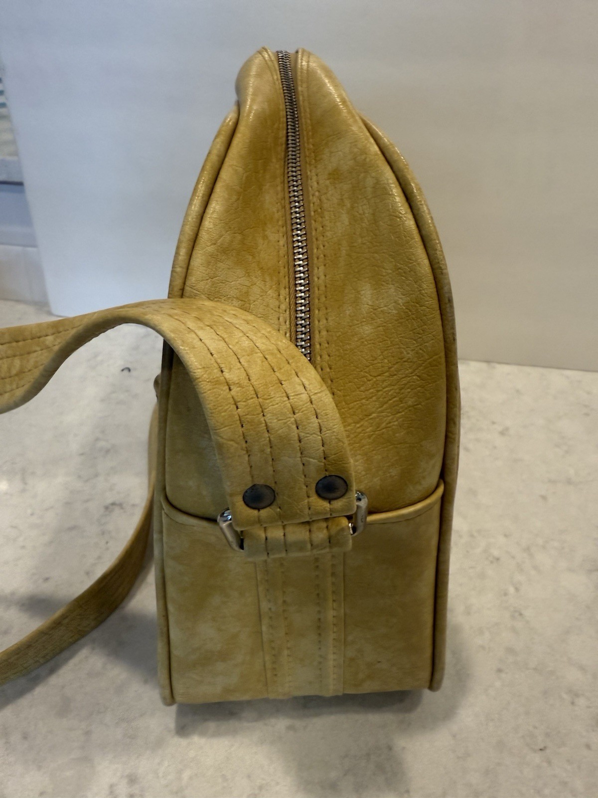Vintage Samsonite Royal Traveller Sidekicks Soft Shell Yellow Luggage Bag