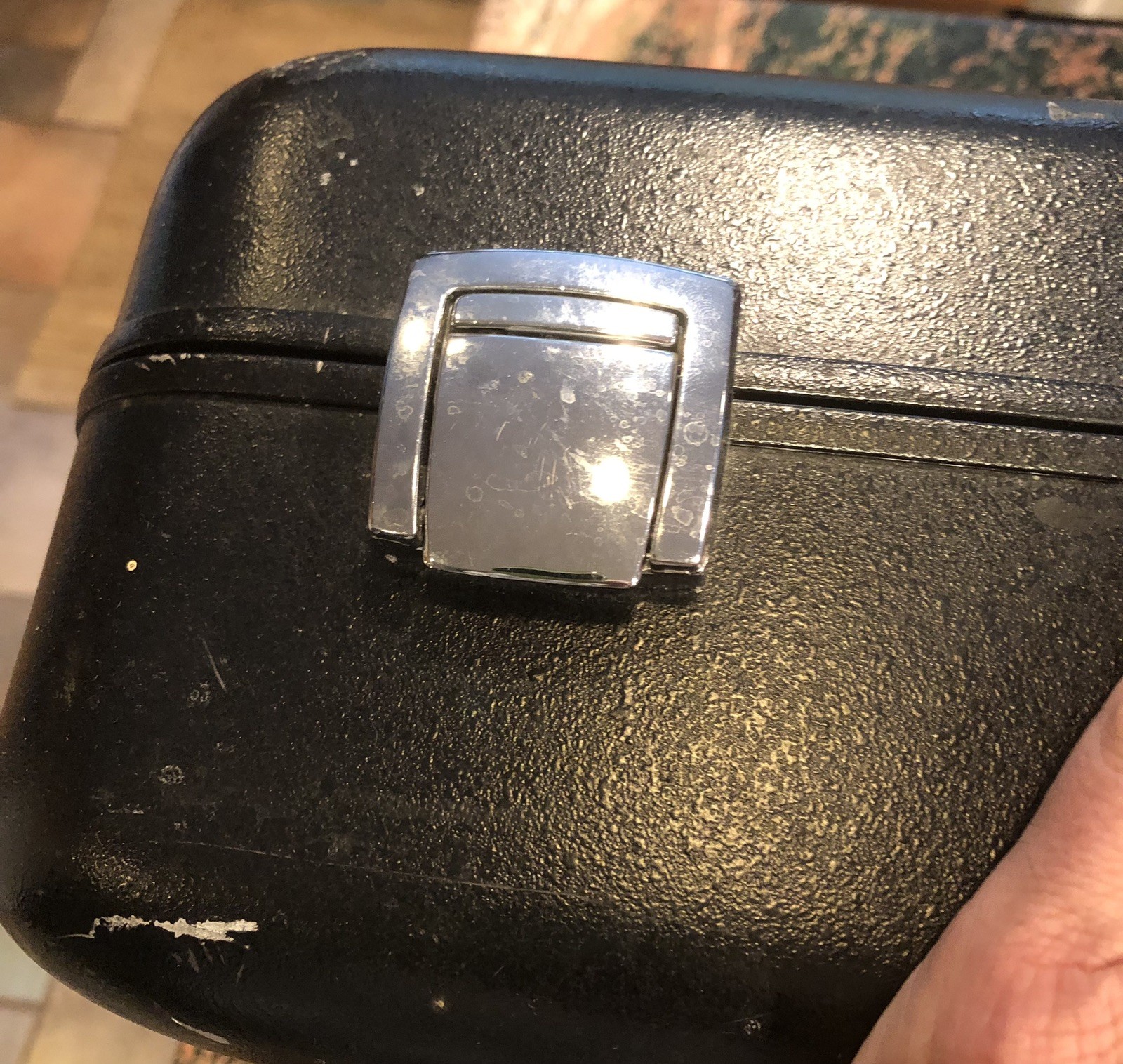 Vtg Halliburton Zero Black Metal Padded Briefcase With Uncut Foam Interior