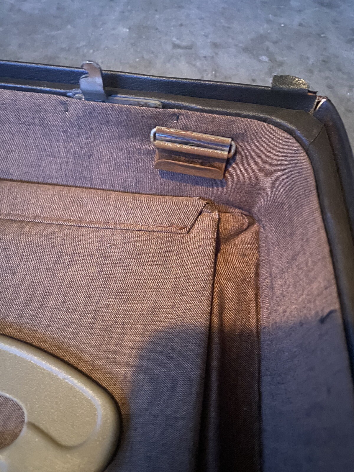 Vtg MCM 1950s Hartmann Leather Luggage Wardrobe Suitcase Matching 2 Piece 1 Key