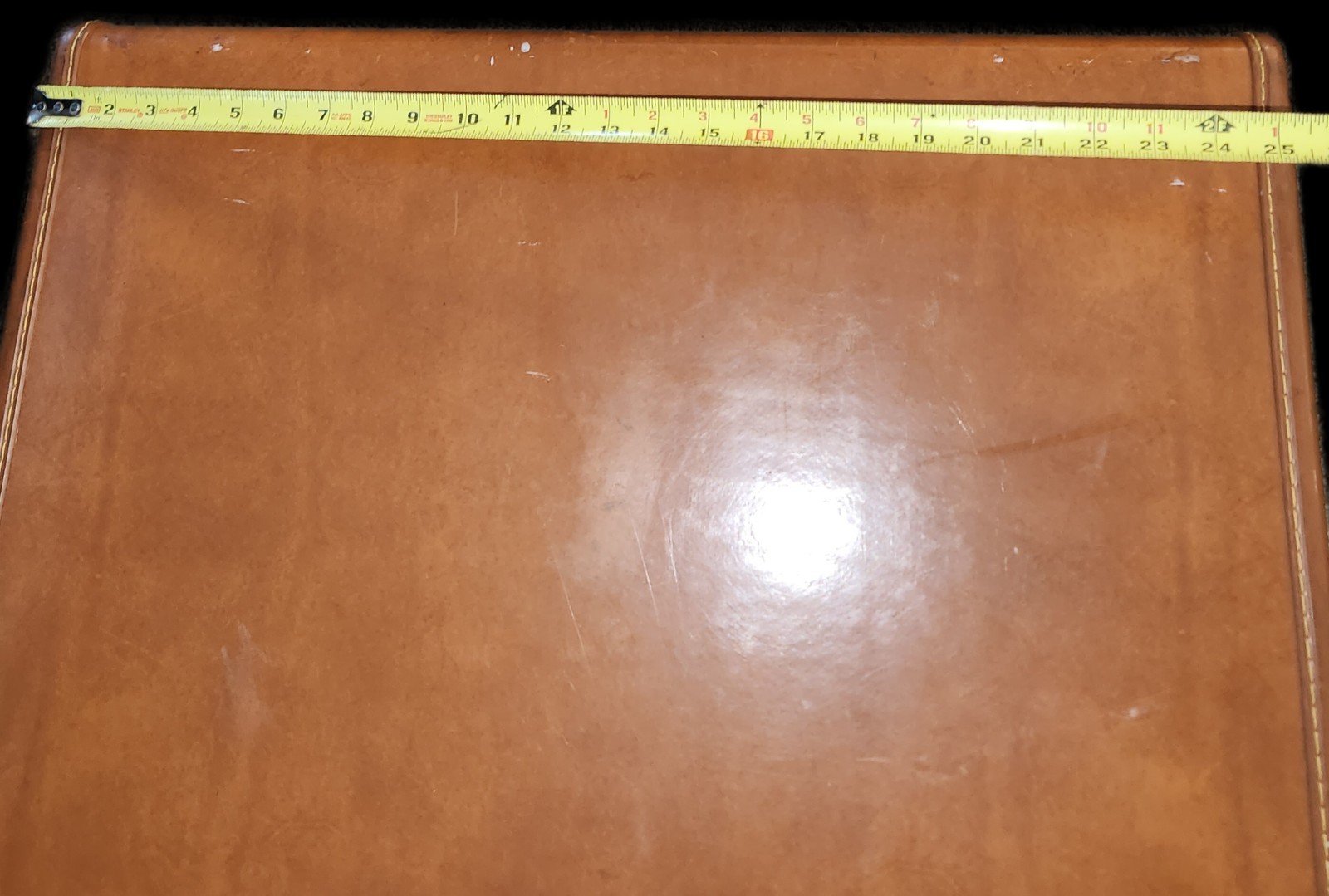 VTG~Samsonite~Shwayder Bros~Streamlite~Hard Side~Suitcase~Saddle Tan~26″~NO KEY